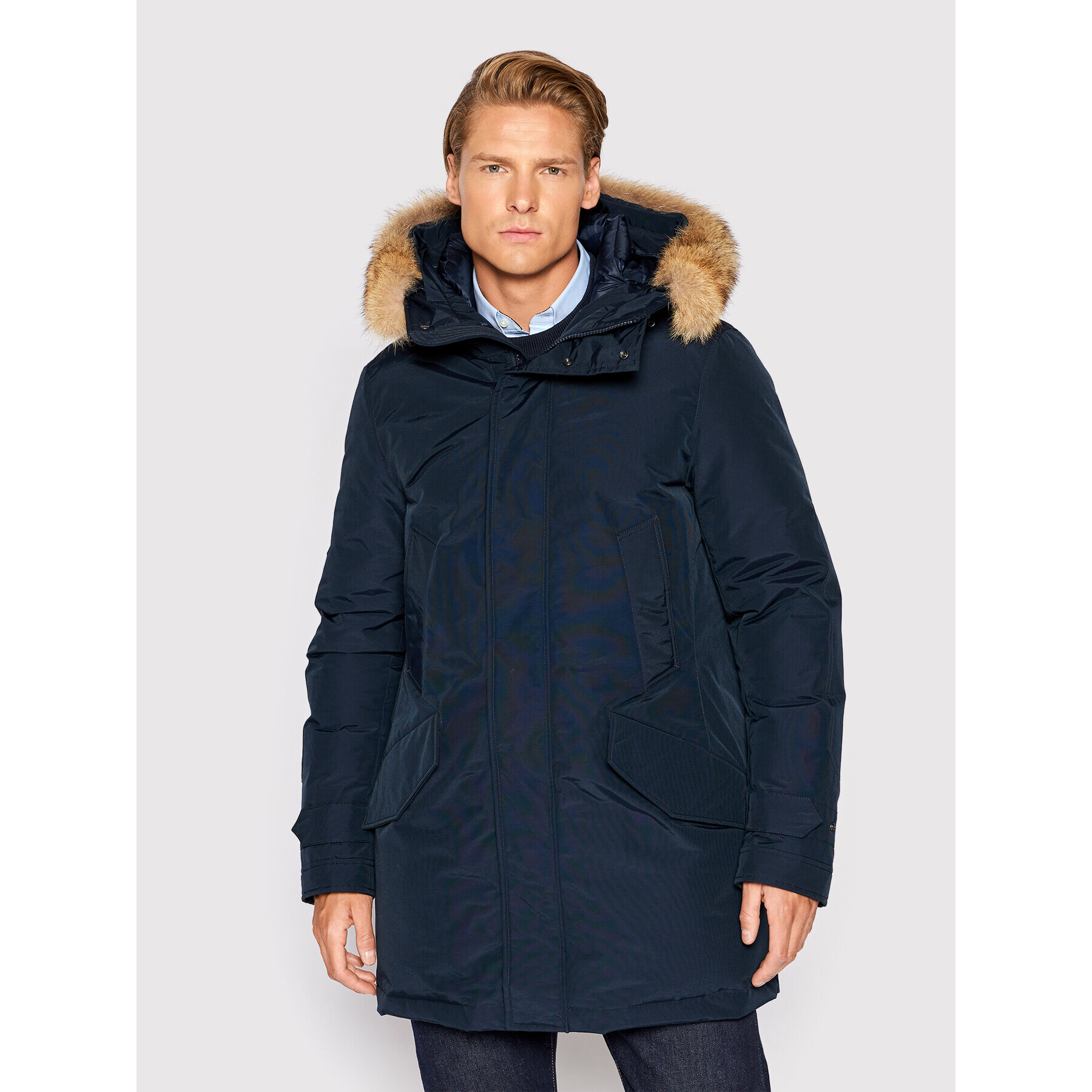 Woolrich Parka Polar CFWOOU0486MRUT0001 Tmavomodrá Regular Fit - Pepit.cz