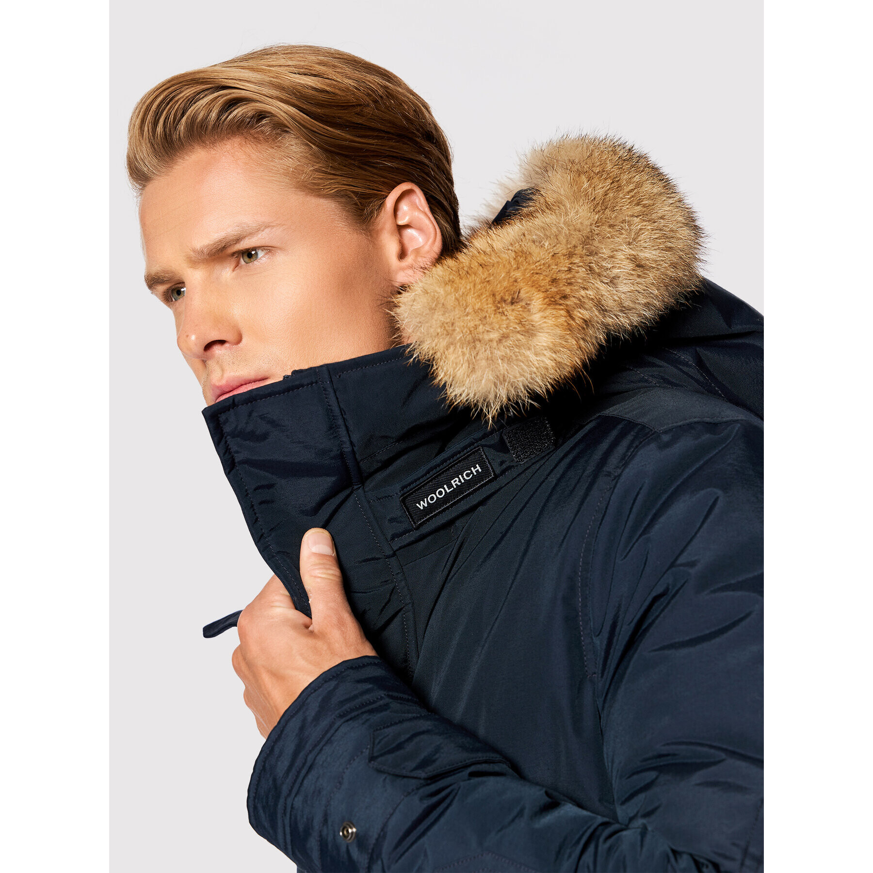 Woolrich Parka Polar CFWOOU0486MRUT0001 Tmavomodrá Regular Fit - Pepit.cz