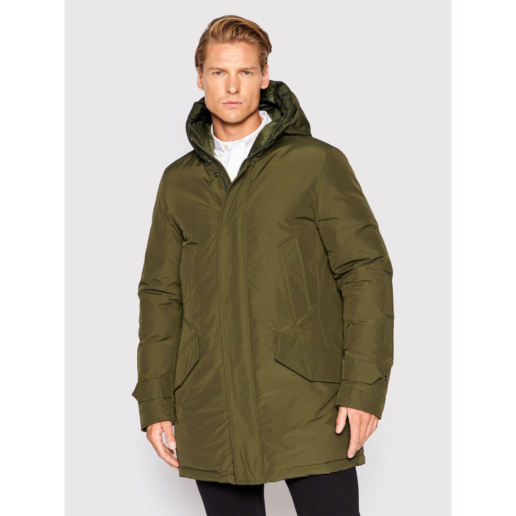 Woolrich Parka Polar CFWOOU0487MRUT0001 Zelená Regular Fit - Pepit.cz