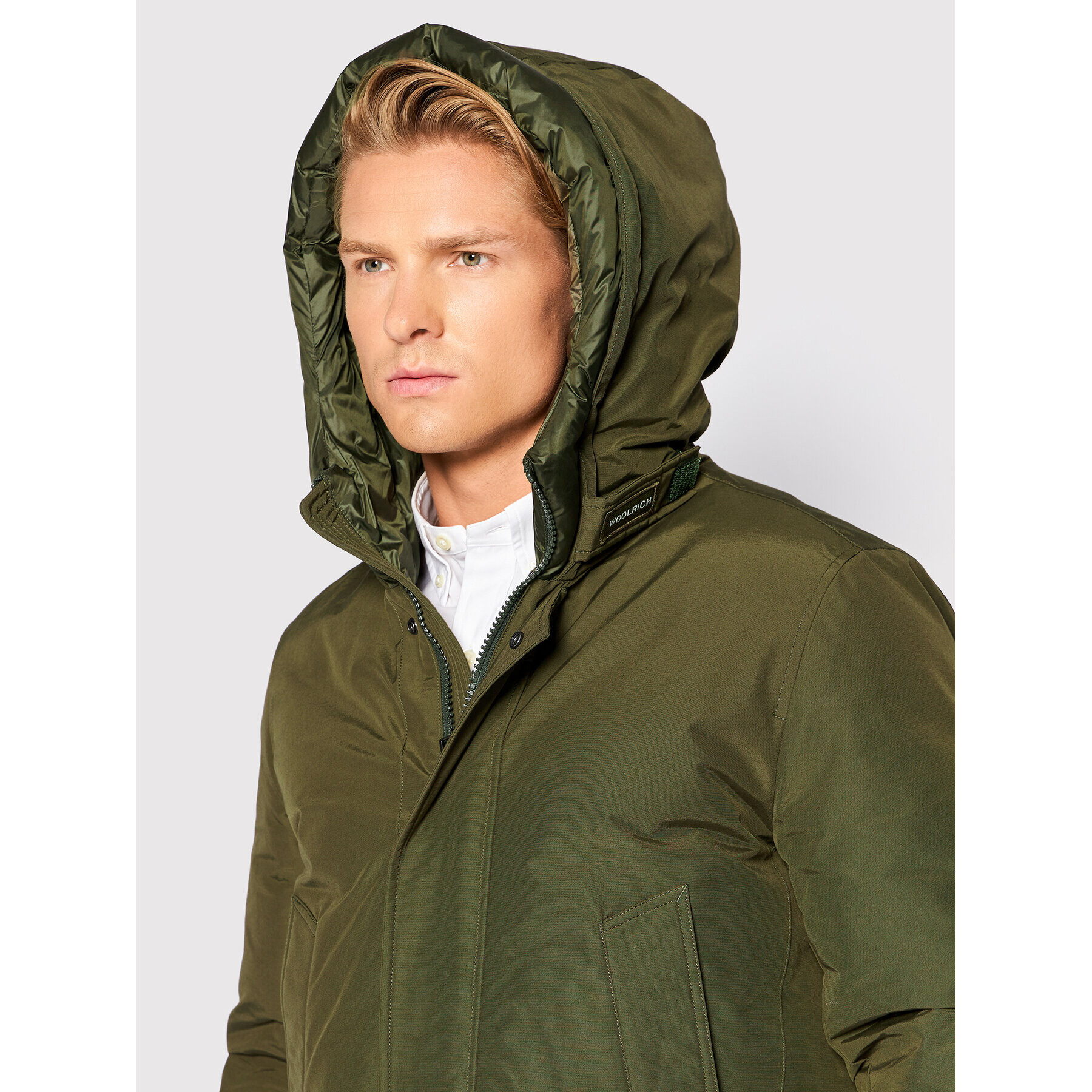 Woolrich Parka Polar CFWOOU0487MRUT0001 Zelená Regular Fit - Pepit.cz