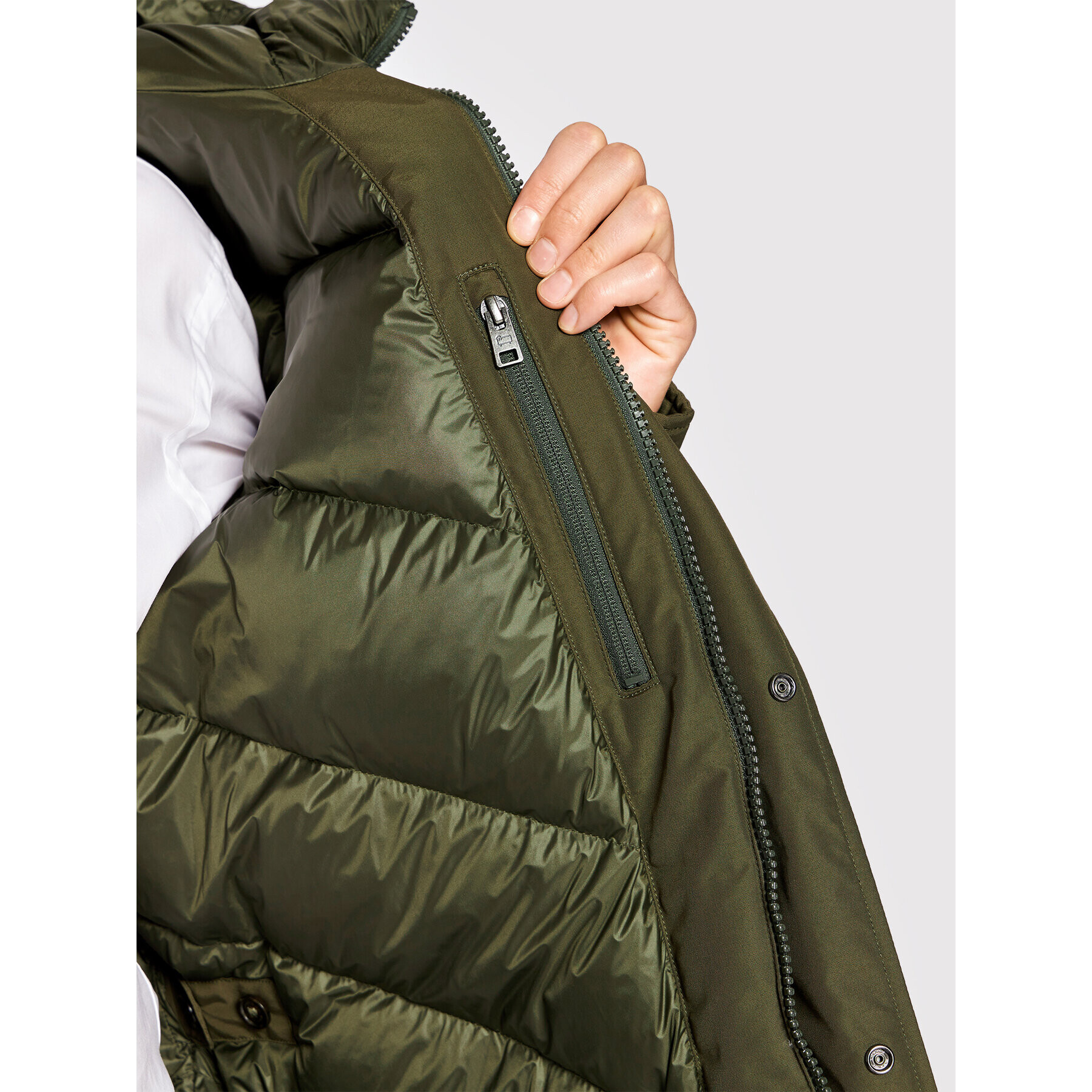 Woolrich Parka Polar CFWOOU0487MRUT0001 Zelená Regular Fit - Pepit.cz