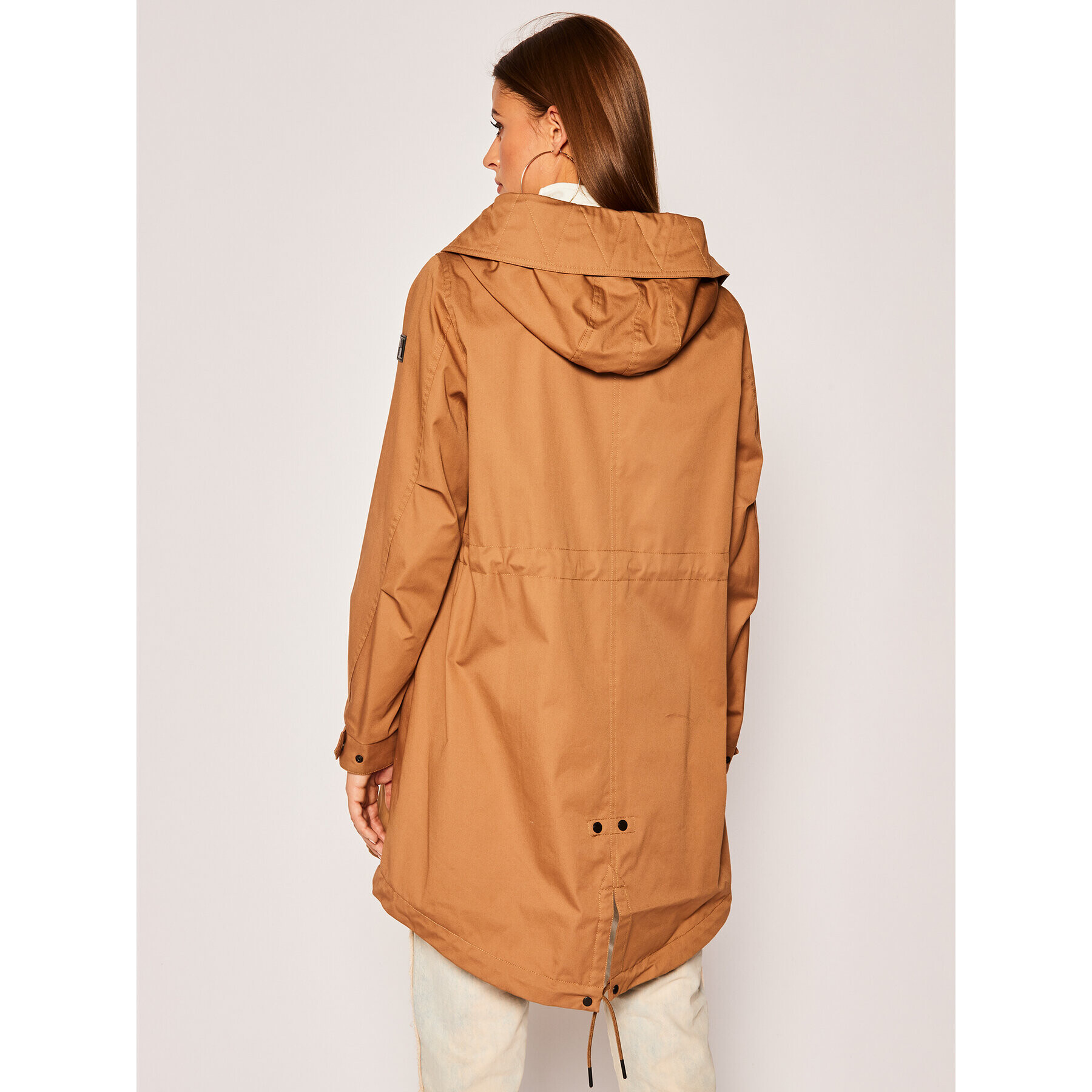 Woolrich Parka W’S Over WWOU0235FR UT1974 Hnědá Regular Fit - Pepit.cz