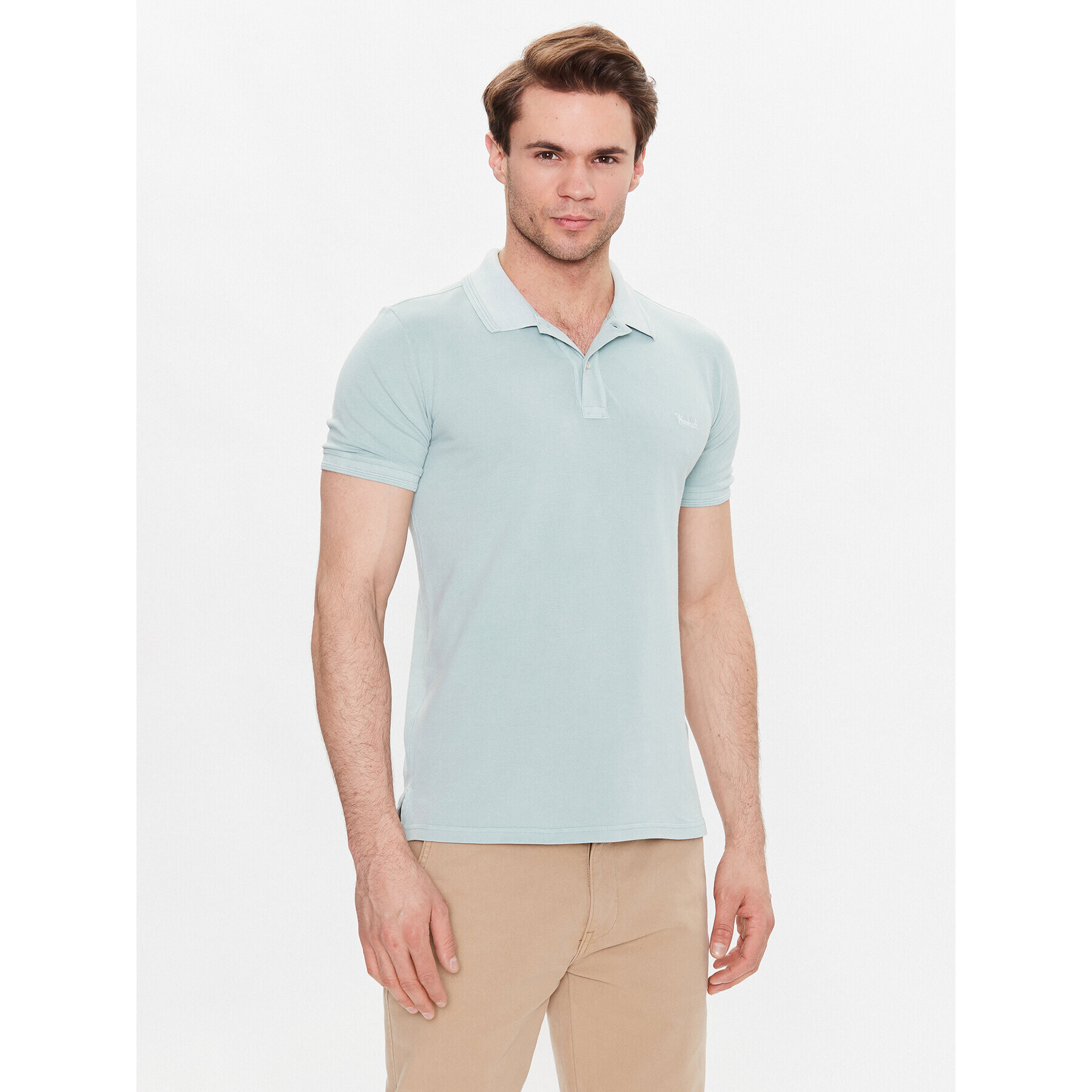 Woolrich Polokošile Mackinack CFWOPO0035MRUT1483 Zelená Regular Fit - Pepit.cz