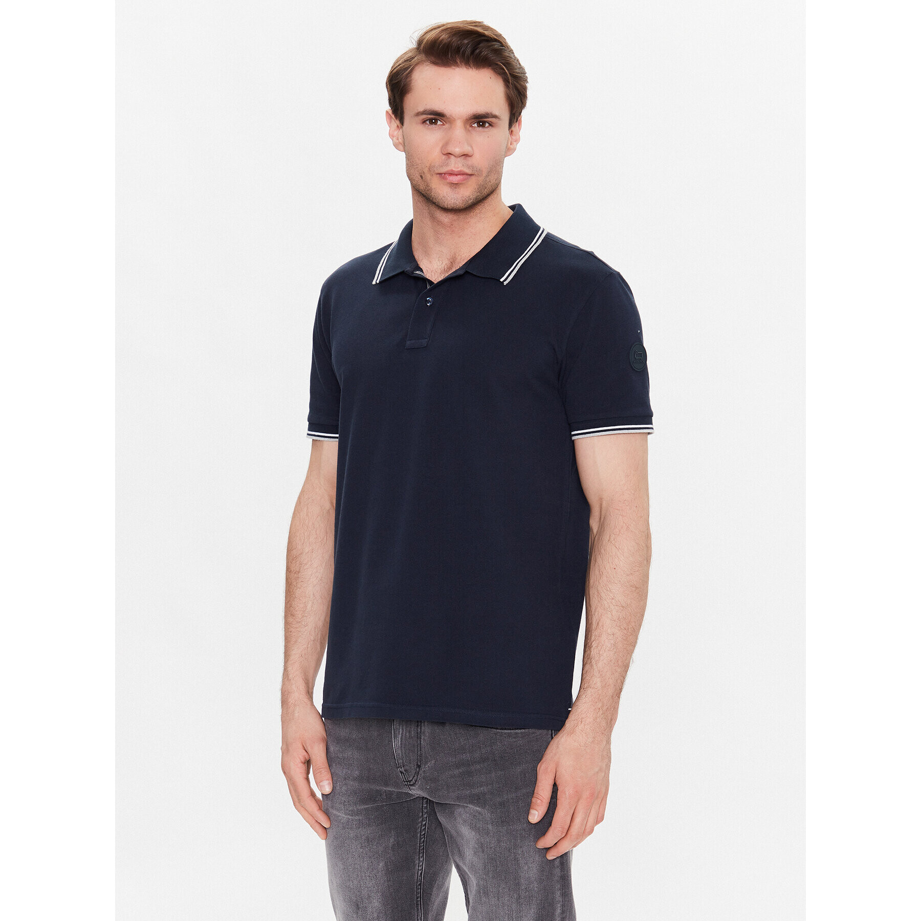 Woolrich Polokošile Monterey CFWOPO0053MRUT2932 Tmavomodrá Regular Fit - Pepit.cz