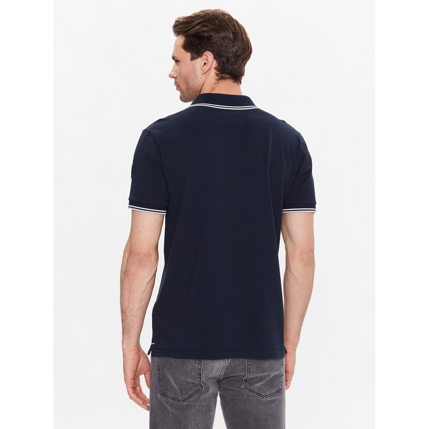 Woolrich Polokošile Monterey CFWOPO0053MRUT2932 Tmavomodrá Regular Fit - Pepit.cz