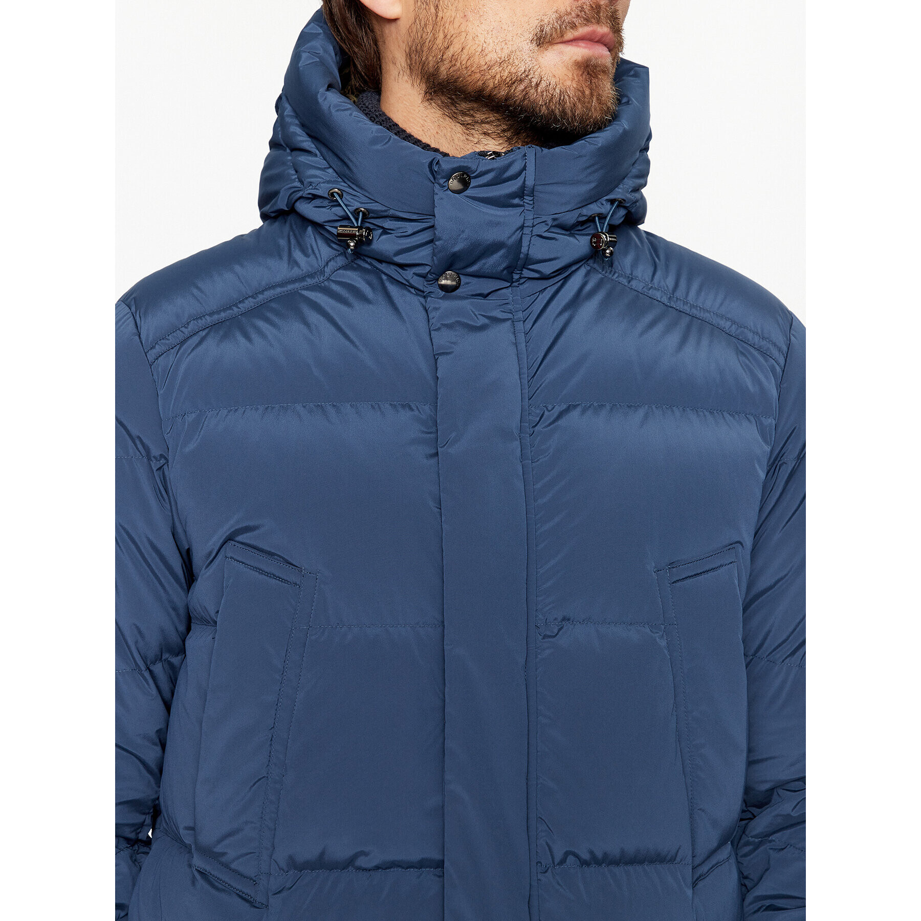 Woolrich Vatovaná bunda Premium CFWOOU0775MRUT3515 Tmavomodrá Regular Fit - Pepit.cz