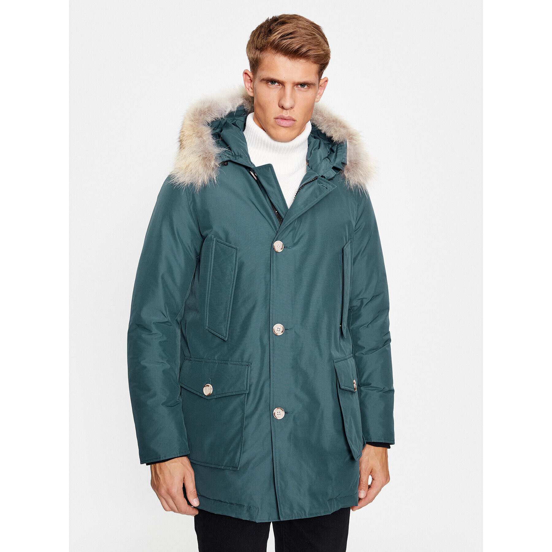 Woolrich Zimní bunda Arctic CFWOOU0482MRUT0001 Modrá Regular Fit - Pepit.cz