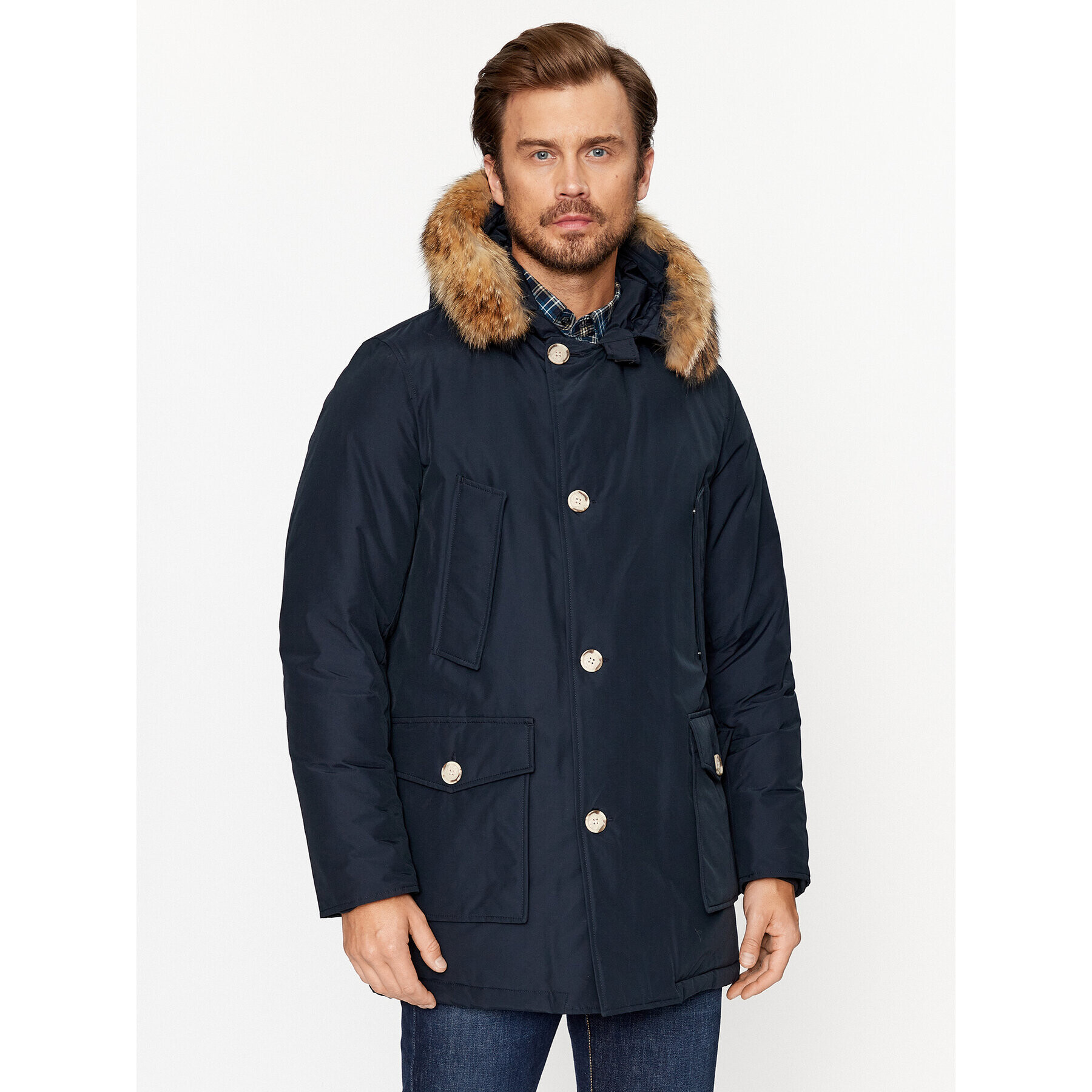 Woolrich Zimní bunda Arctic CFWOOU0482MRUT0001 Tmavomodrá Regular Fit - Pepit.cz