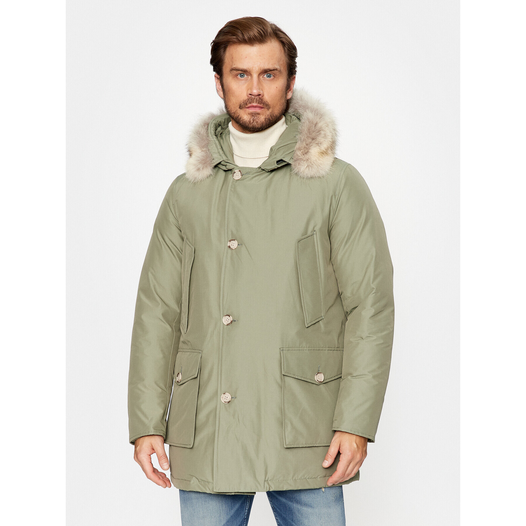 Woolrich Zimní bunda Arctic CFWOOU0482MRUT0001 Zelená Regular Fit - Pepit.cz