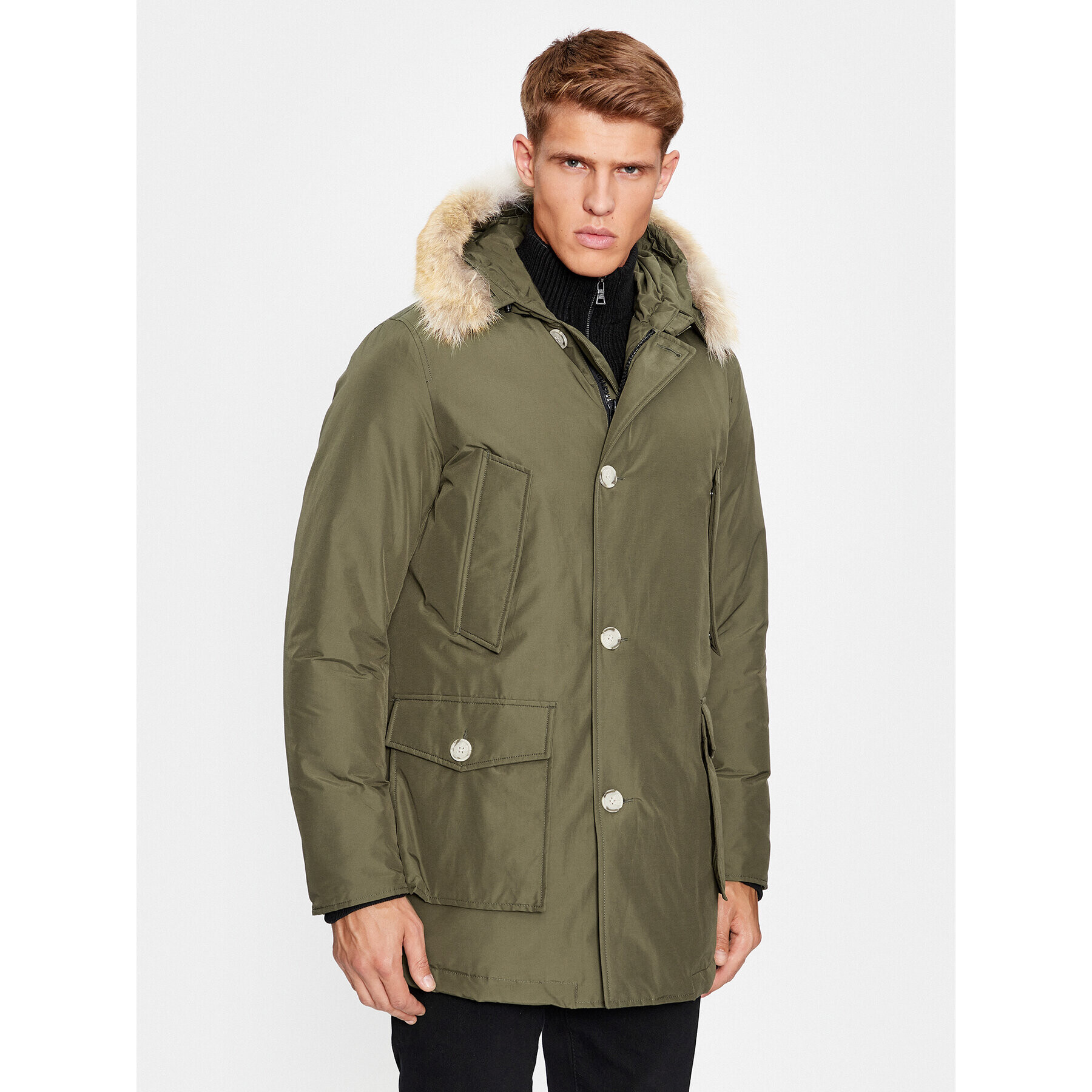 Woolrich Zimní bunda Arctic CFWOOU0482MRUT0001 Zelená Regular Fit - Pepit.cz