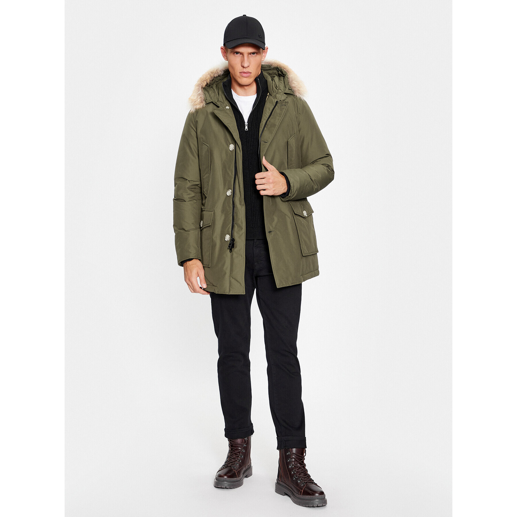 Woolrich Zimní bunda Arctic CFWOOU0482MRUT0001 Zelená Regular Fit - Pepit.cz