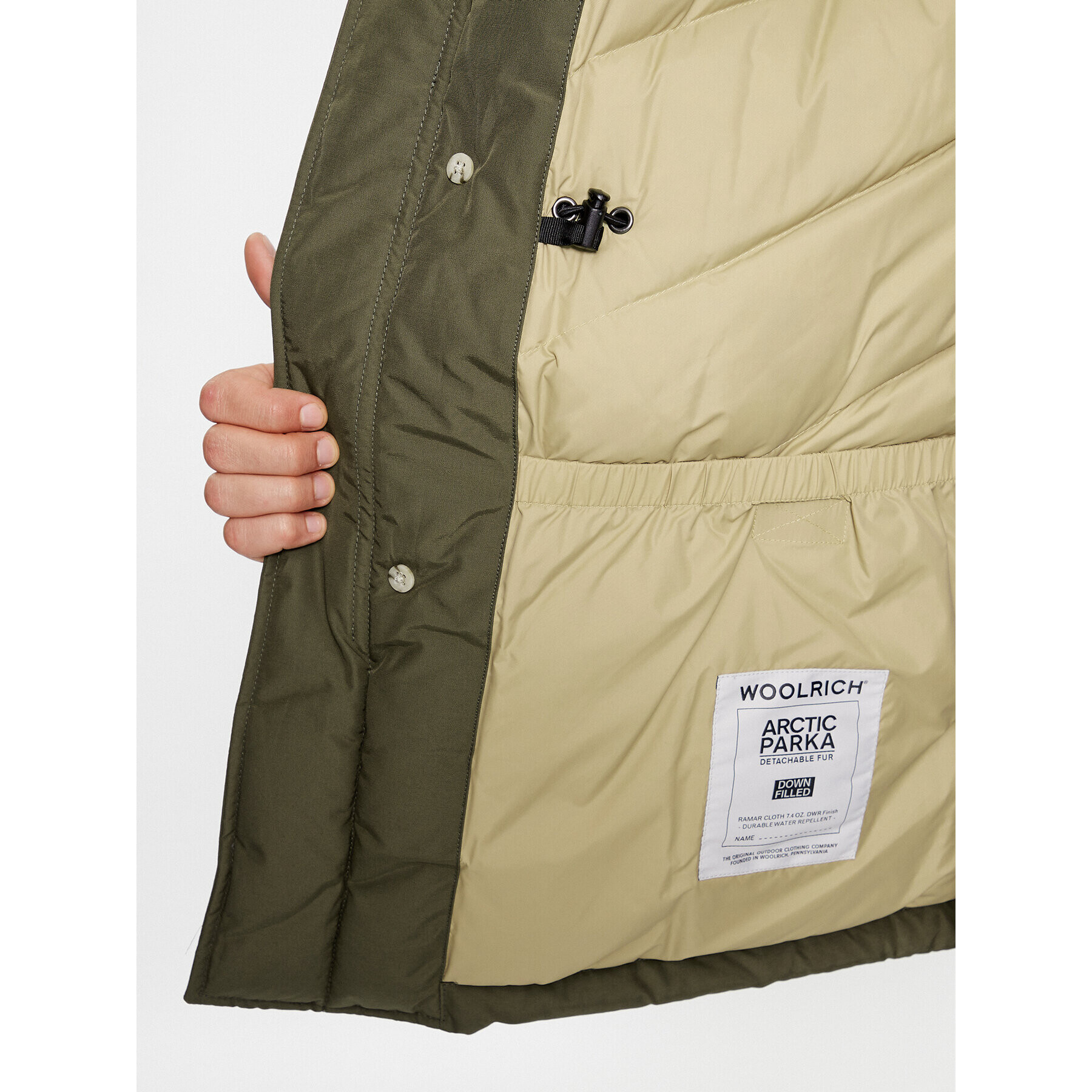 Woolrich Zimní bunda Arctic CFWOOU0482MRUT0001 Zelená Regular Fit - Pepit.cz