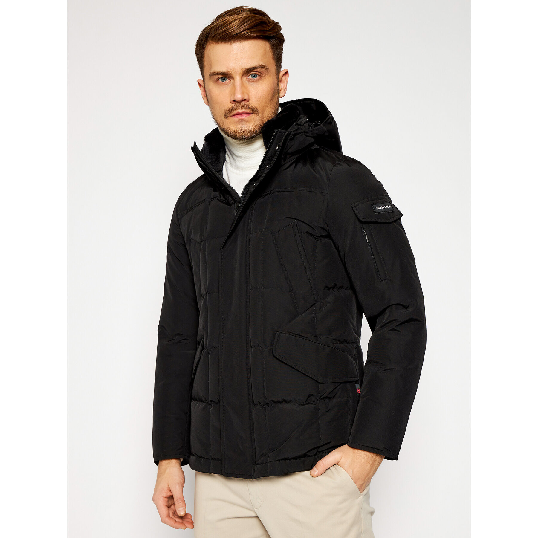 Woolrich Zimní bunda Blizzard CFWOOU0339MR UT0001 Černá Regular Fit - Pepit.cz