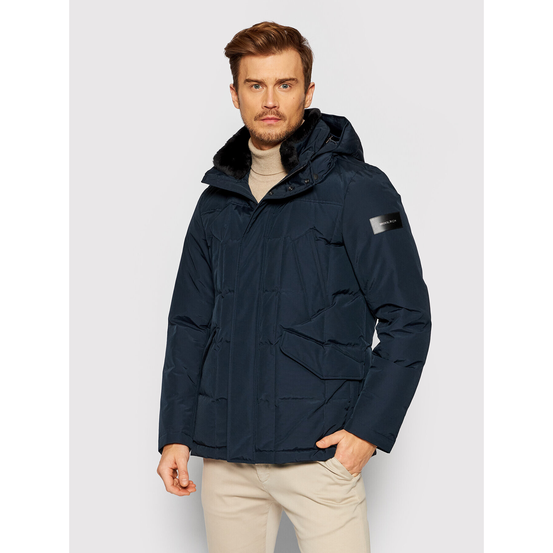 Woolrich Zimní bunda Blizzard CFWOOU0490MRUT0001 Tmavomodrá Regular Fit - Pepit.cz