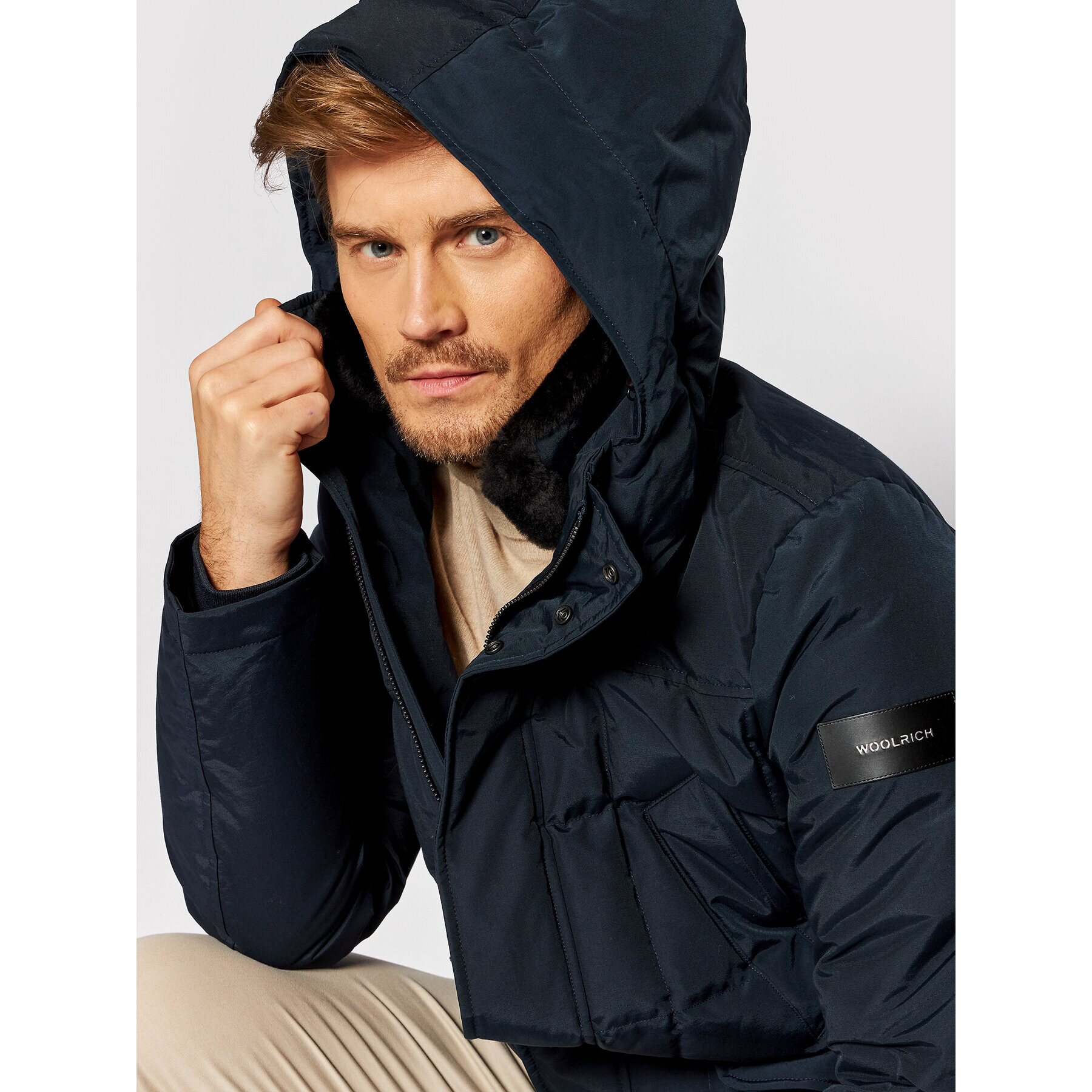 Woolrich Zimní bunda Blizzard CFWOOU0490MRUT0001 Tmavomodrá Regular Fit - Pepit.cz