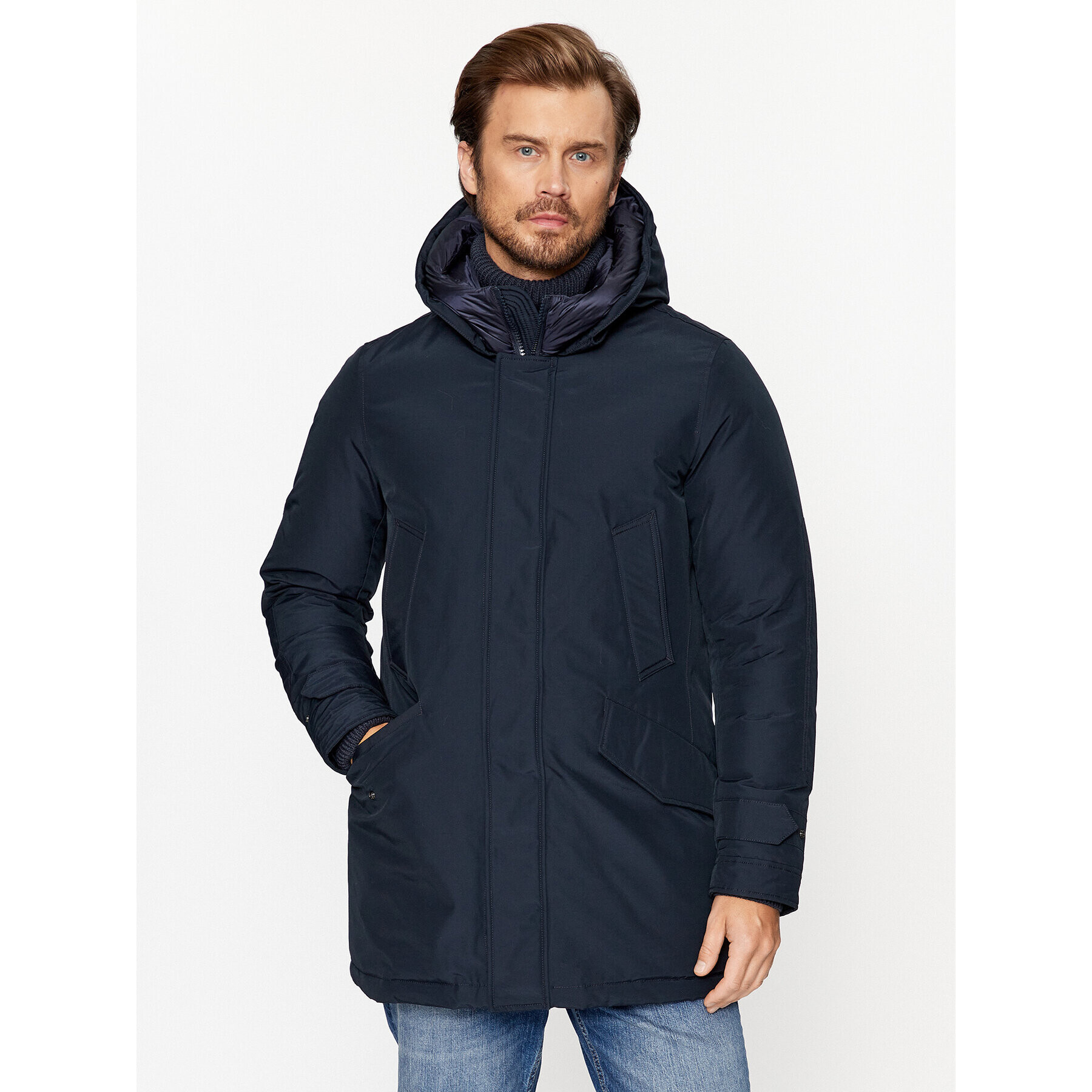 Woolrich Zimní bunda Polar CFWOOU0487MRUT0001 Tmavomodrá Regular Fit - Pepit.cz