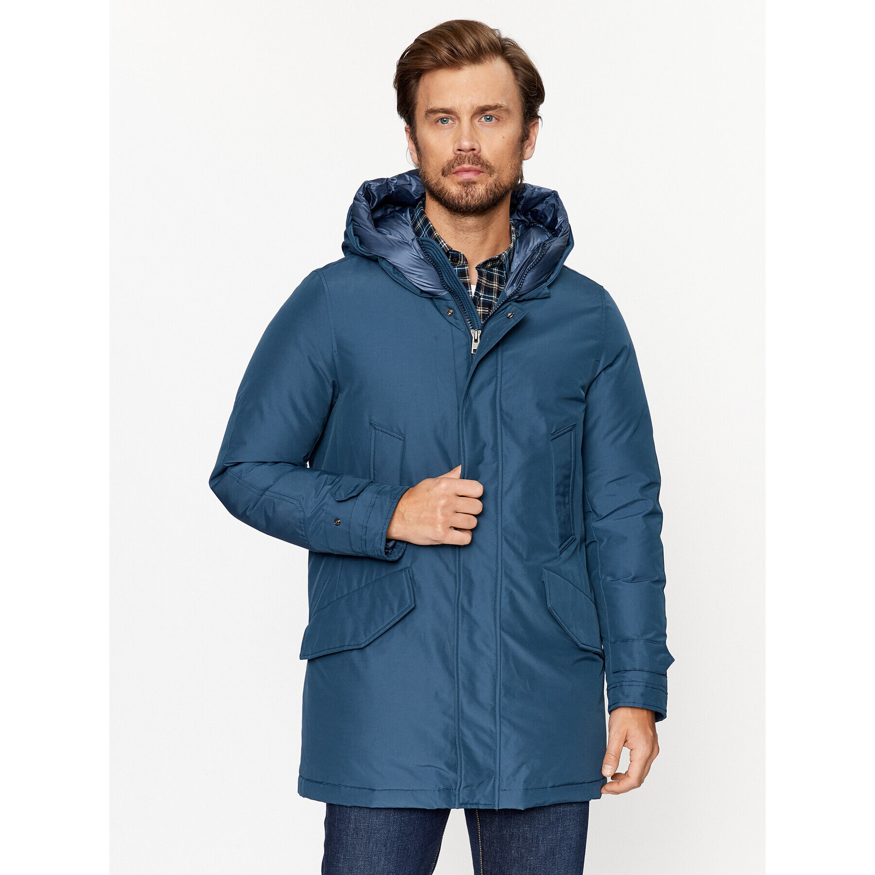 Woolrich Zimní bunda Polar CFWOOU0487MRUT0001 Tmavomodrá Regular Fit - Pepit.cz