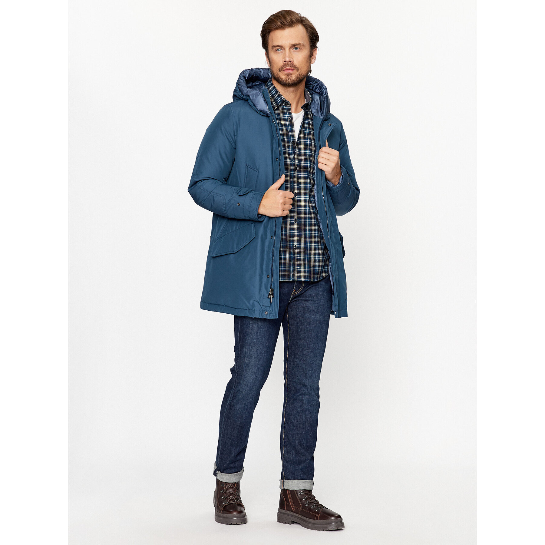 Woolrich Zimní bunda Polar CFWOOU0487MRUT0001 Tmavomodrá Regular Fit - Pepit.cz