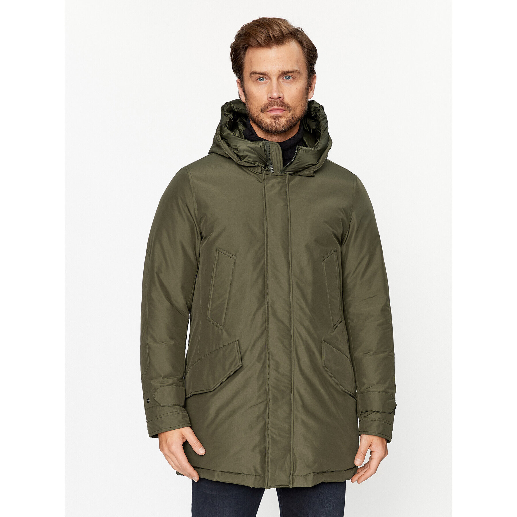 Woolrich Zimní bunda Polar CFWOOU0487MRUT0001 Zelená Regular Fit - Pepit.cz