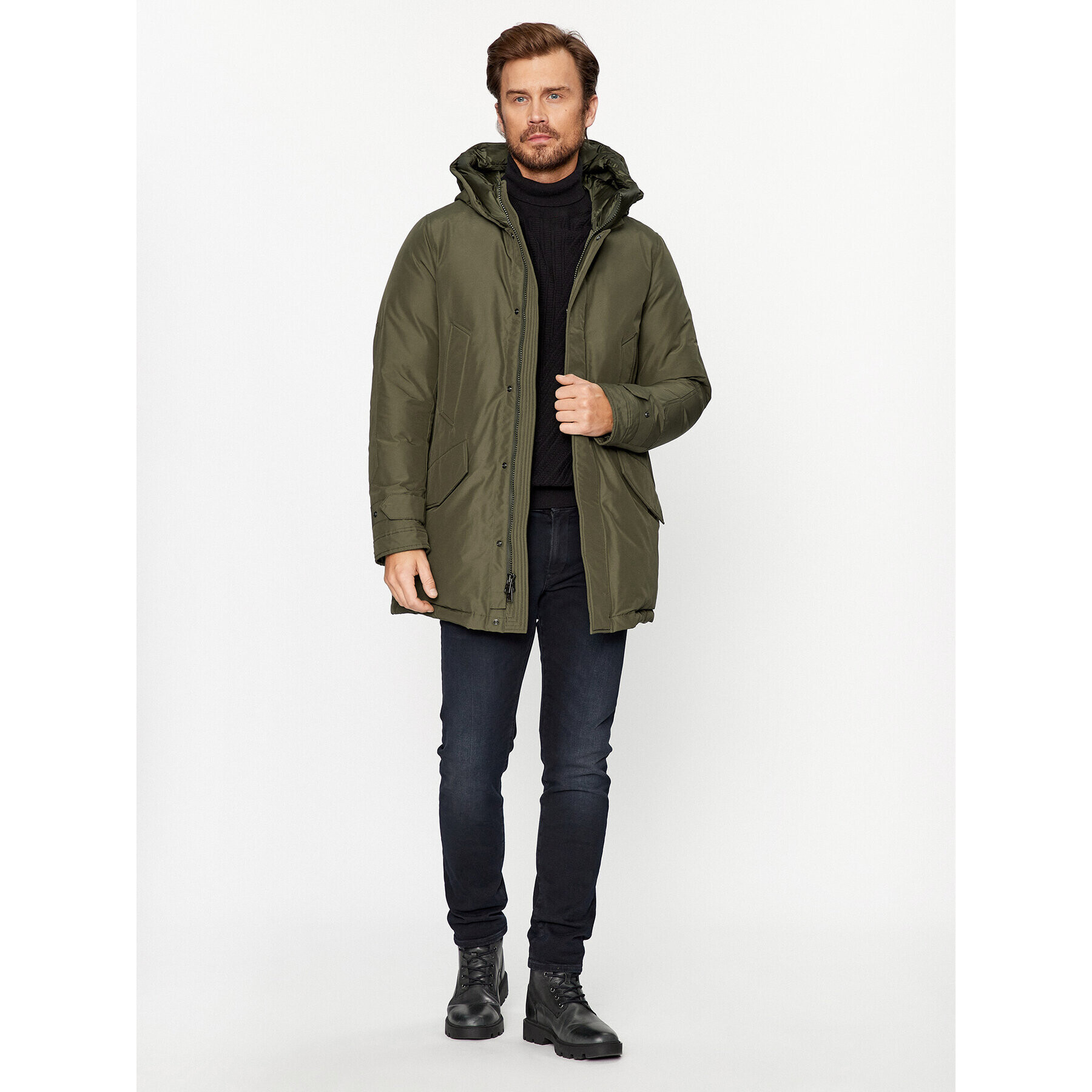 Woolrich Zimní bunda Polar CFWOOU0487MRUT0001 Zelená Regular Fit - Pepit.cz