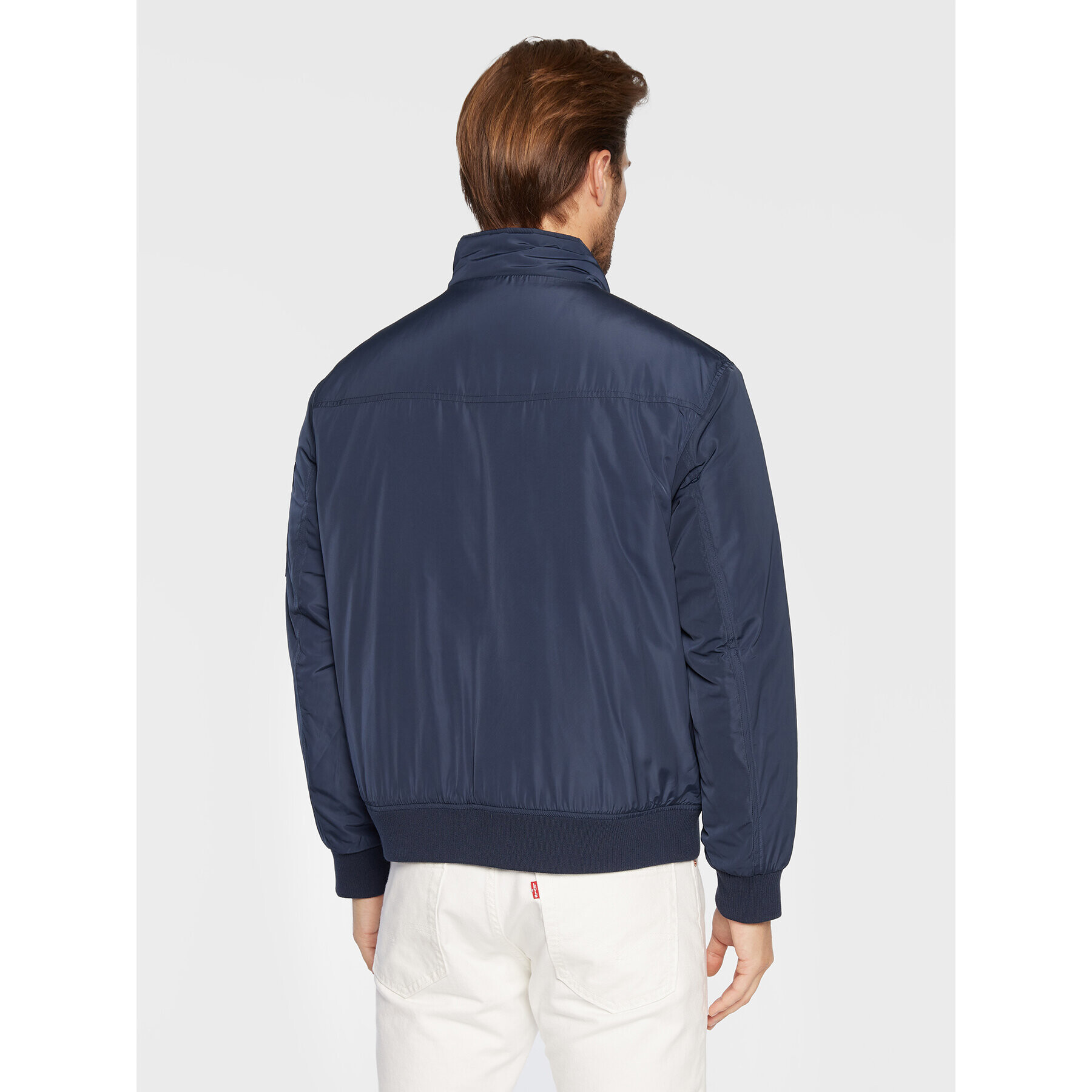 Wrangler Bunda bomber W4C5W3114 Tmavomodrá Relaxed Fit - Pepit.cz