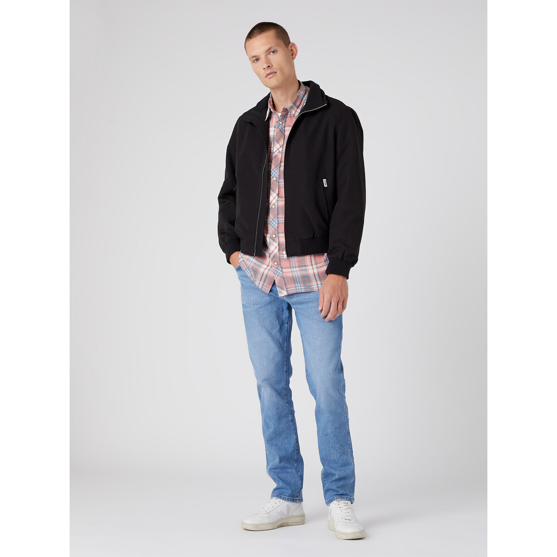 Wrangler Bunda pro přechodné období Harrington W481WW100 112331615 Černá Regular Fit - Pepit.cz