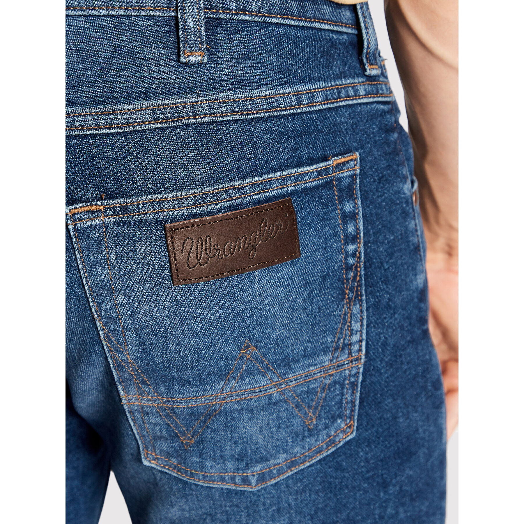 Wrangler Džínové šortky Colton W15VYL31Q Modrá Regular Fit - Pepit.cz