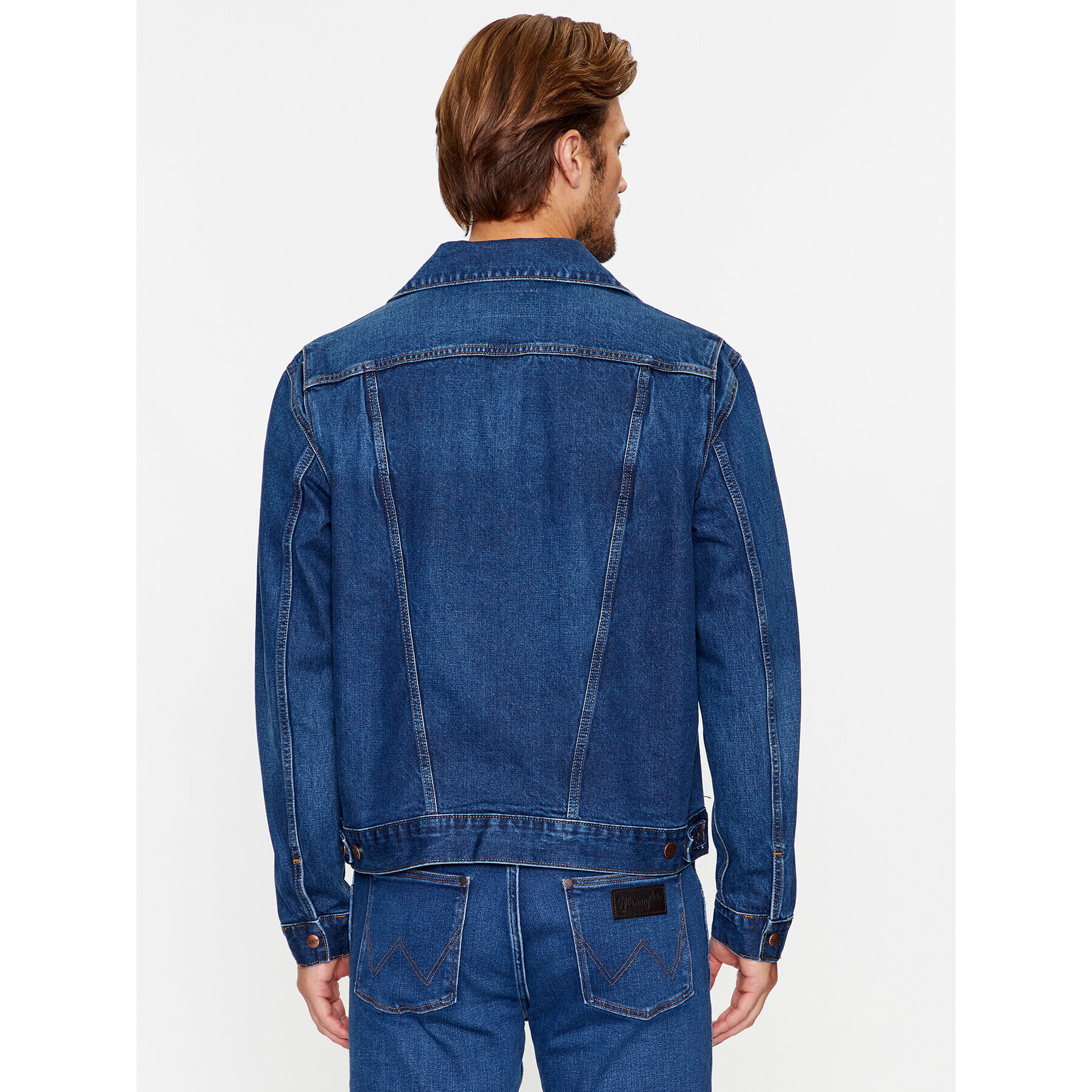 Wrangler Jeansová bunda 124Mj 112341043 Modrá Regular Fit - Pepit.cz