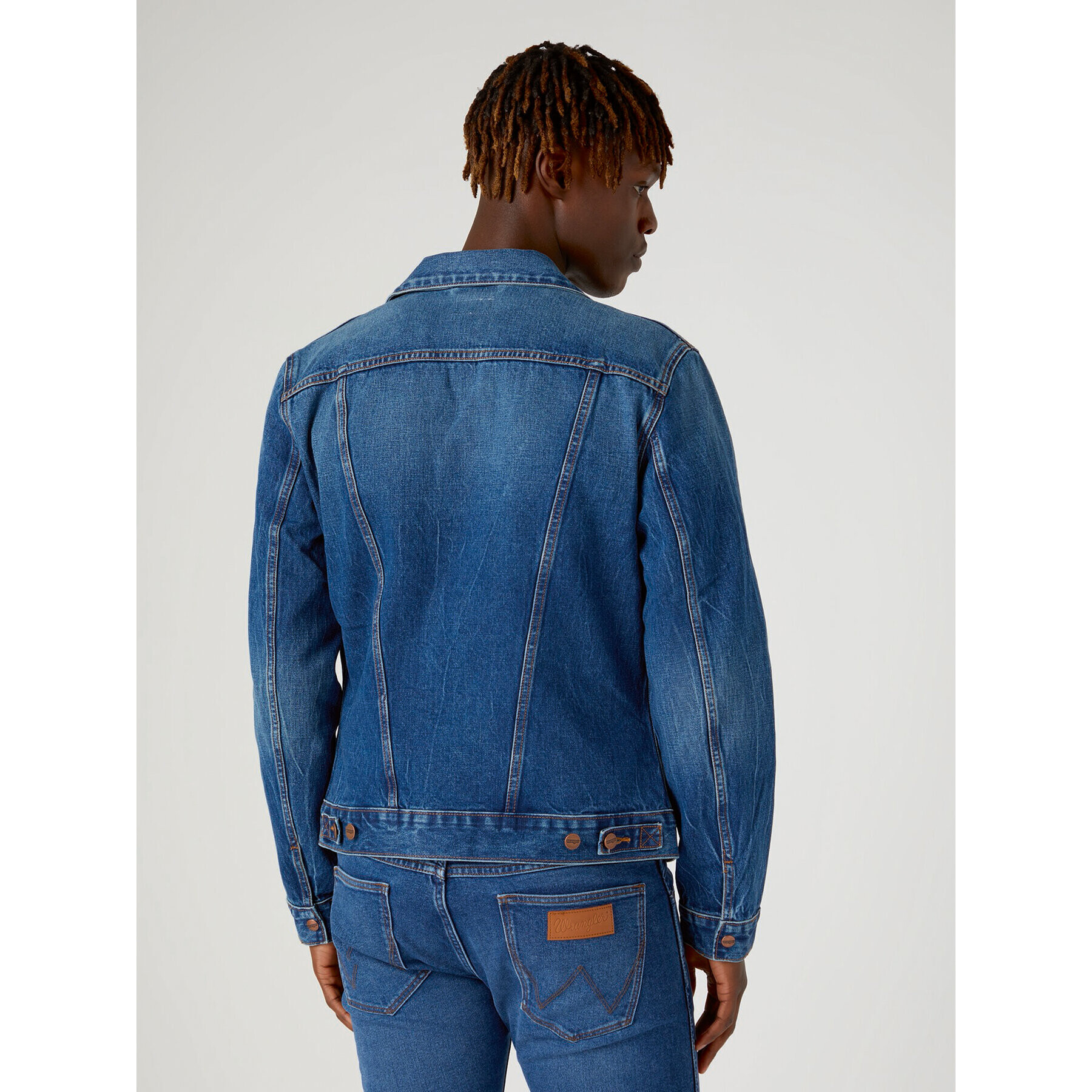 Wrangler Jeansová bunda 124MJ W4MJ73Z96 112330845 Modrá Regular Fit - Pepit.cz