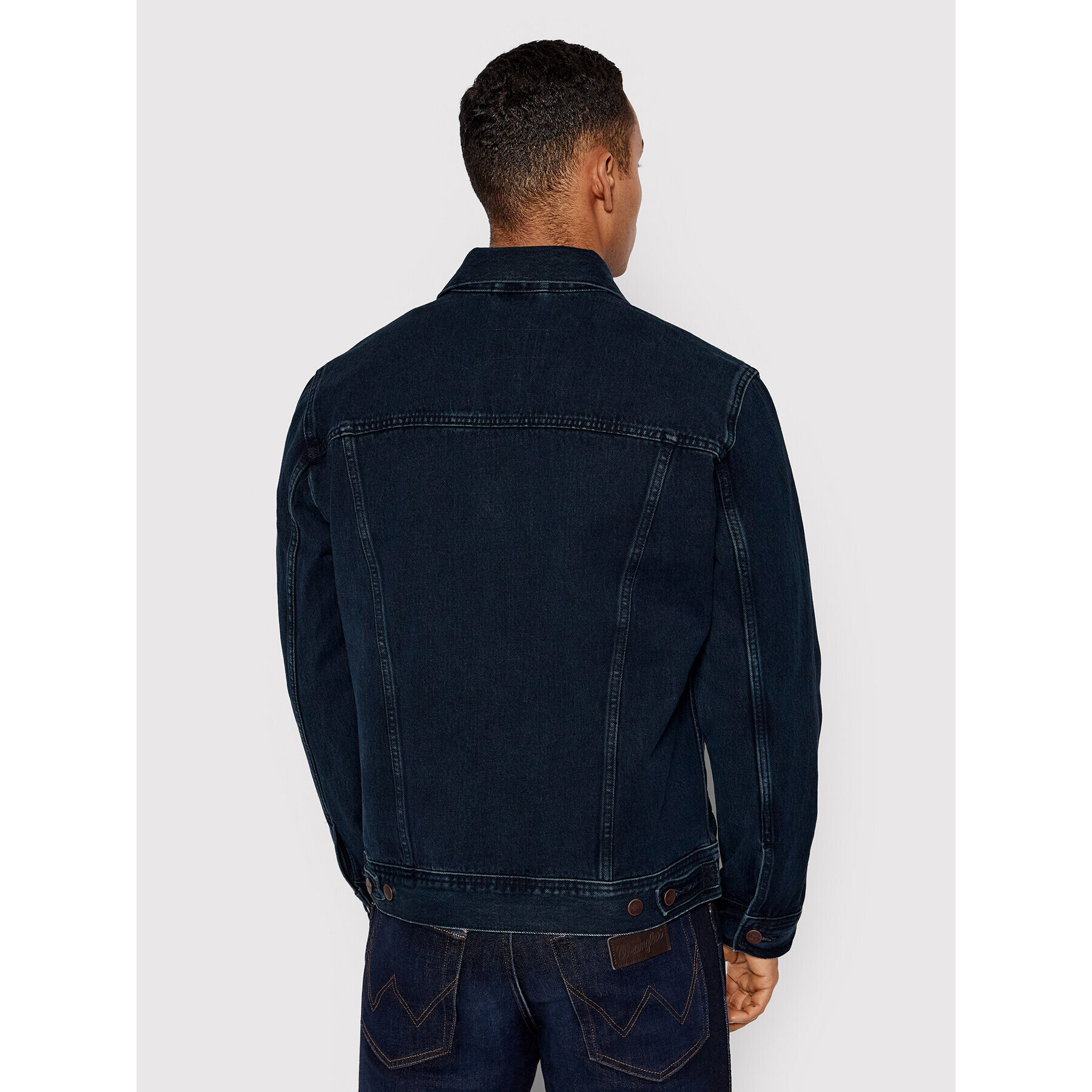 Wrangler Jeansová bunda Authentic W410YN Tmavomodrá Regular Fit - Pepit.cz