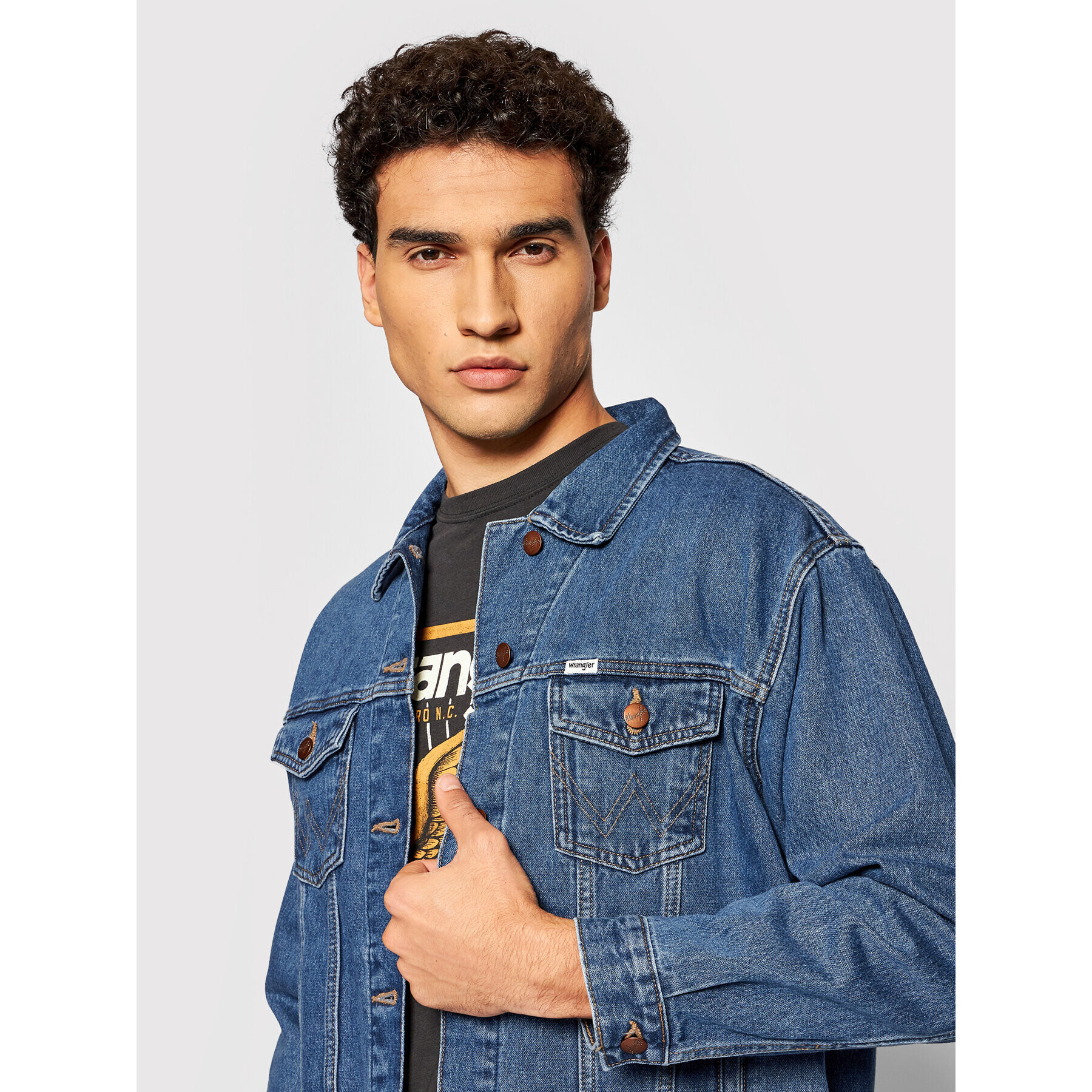 Wrangler Jeansová bunda Heritage W4364933V Tmavomodrá Regular Fit - Pepit.cz