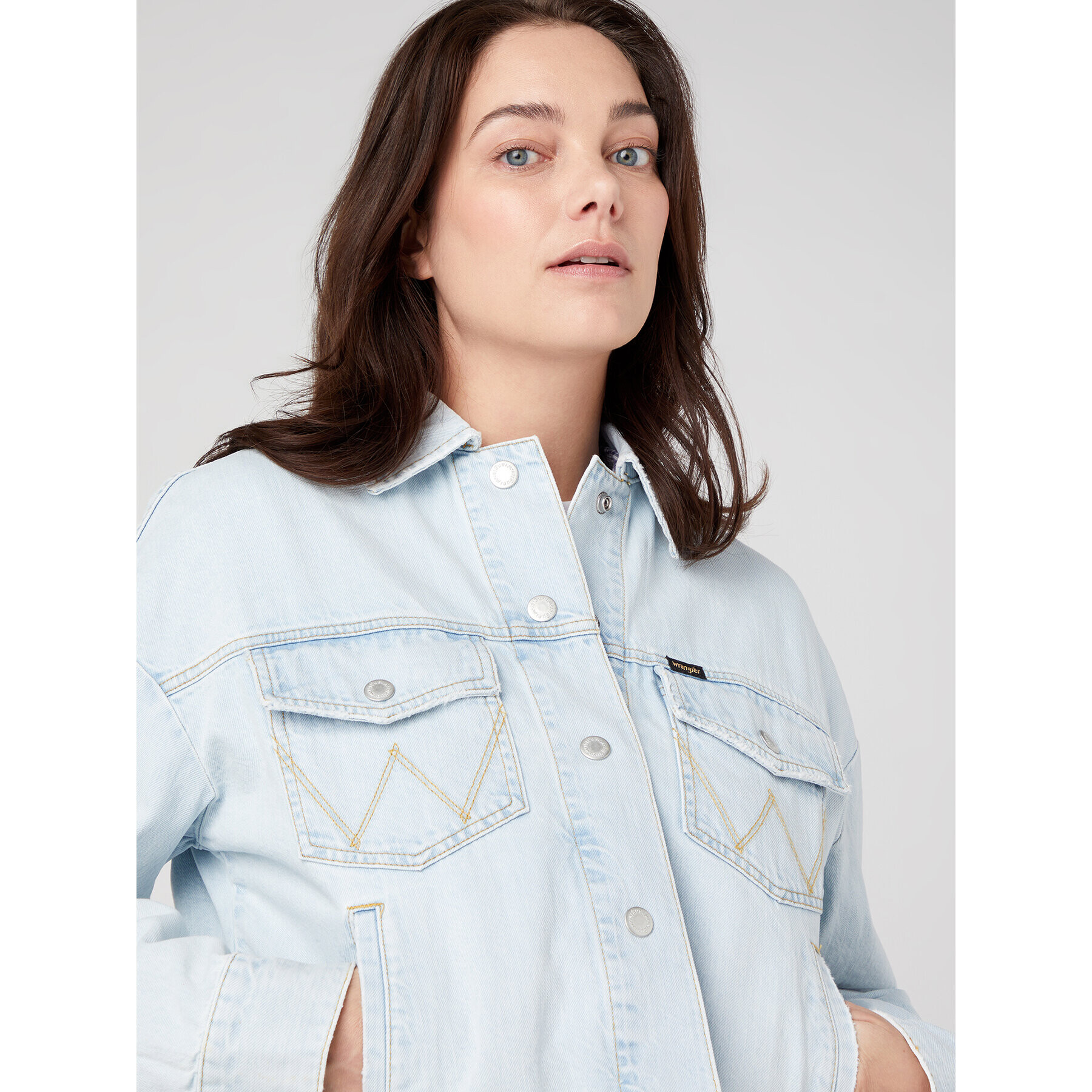 Wrangler Jeansová bunda Western W429HF48L 112334375 Tmavomodrá Regular Fit - Pepit.cz