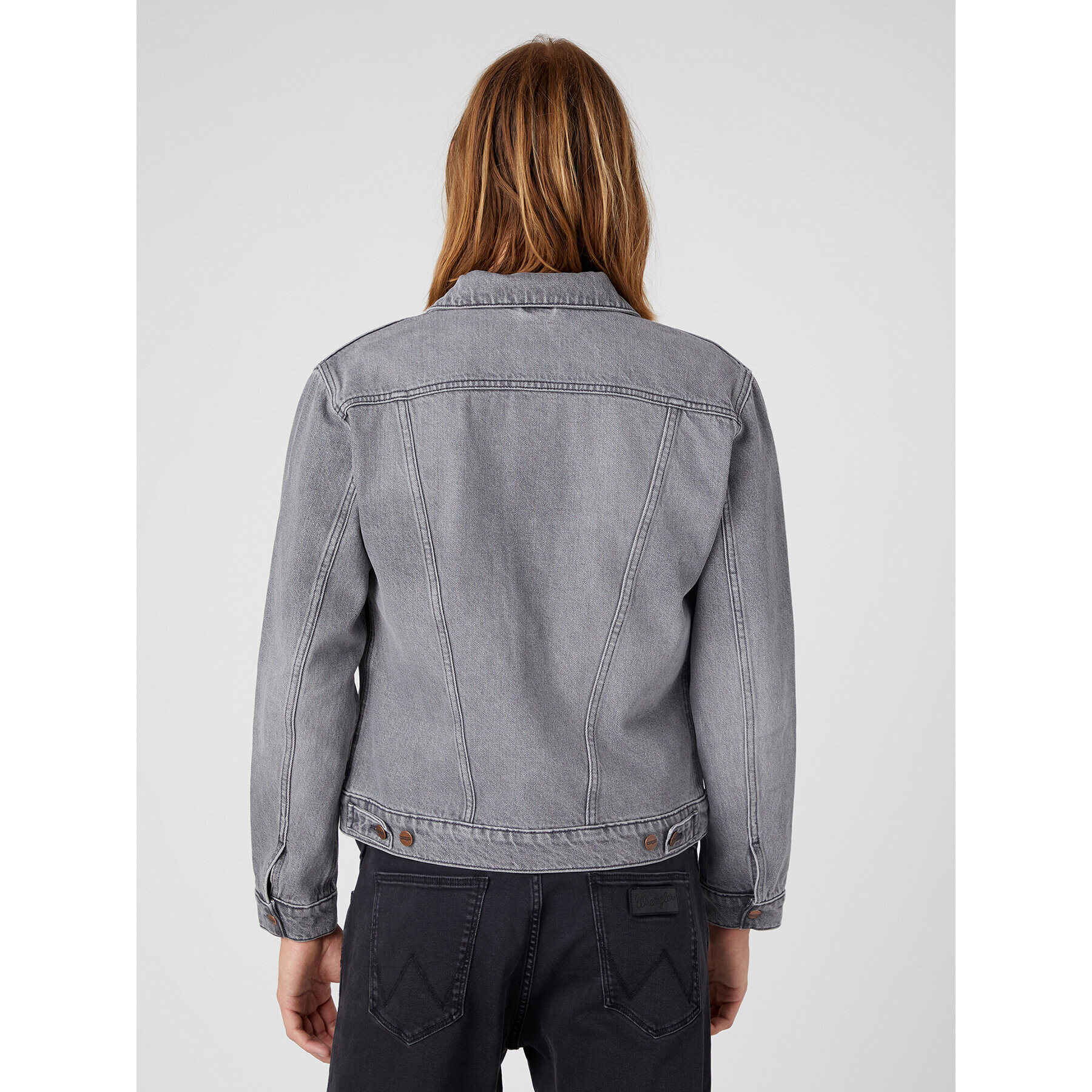 Wrangler Jeansová bunda Western W4MJEBY91 112330846 Šedá Regular Fit - Pepit.cz