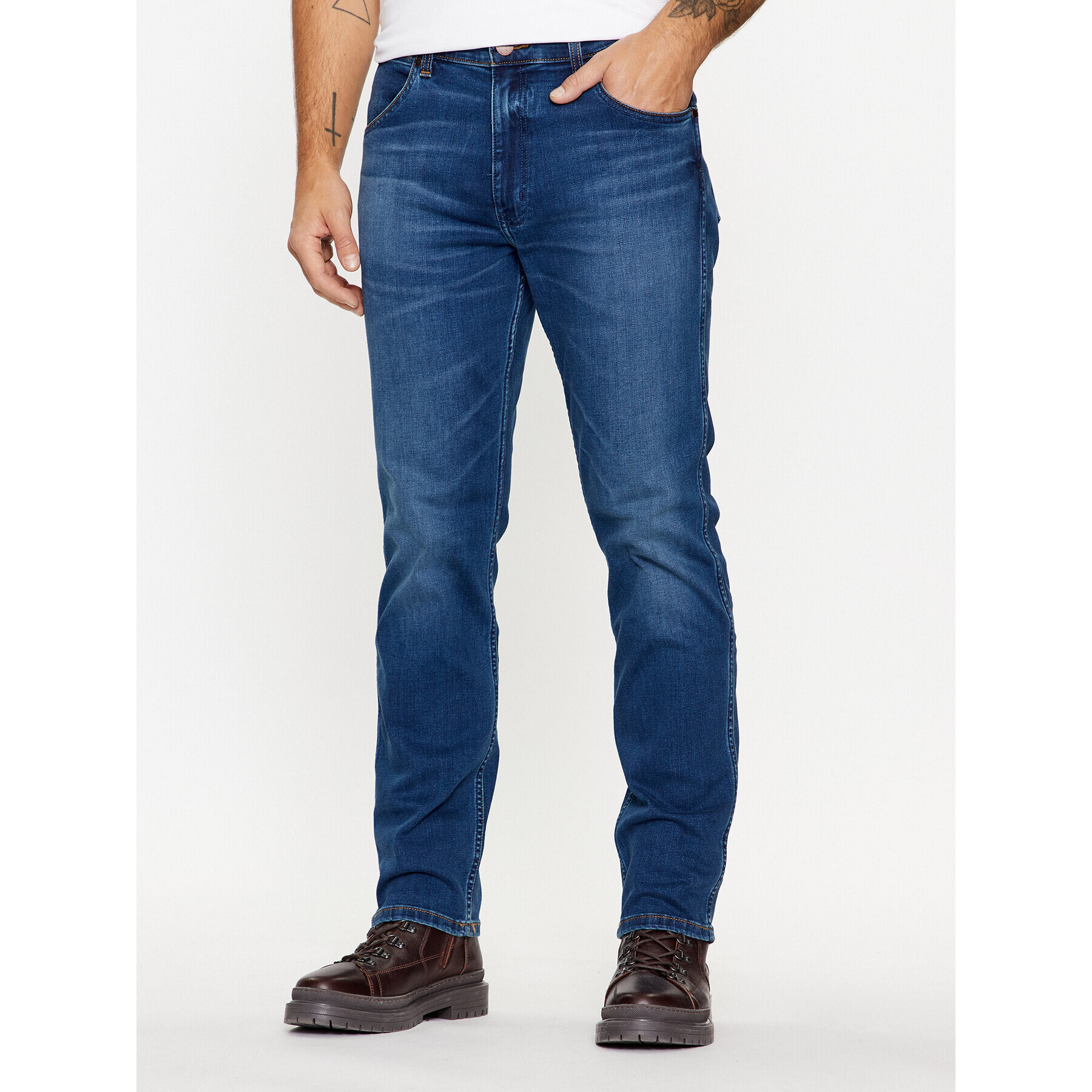 Wrangler Jeansy Greensboro 112341412 Modrá Regular Fit - Pepit.cz