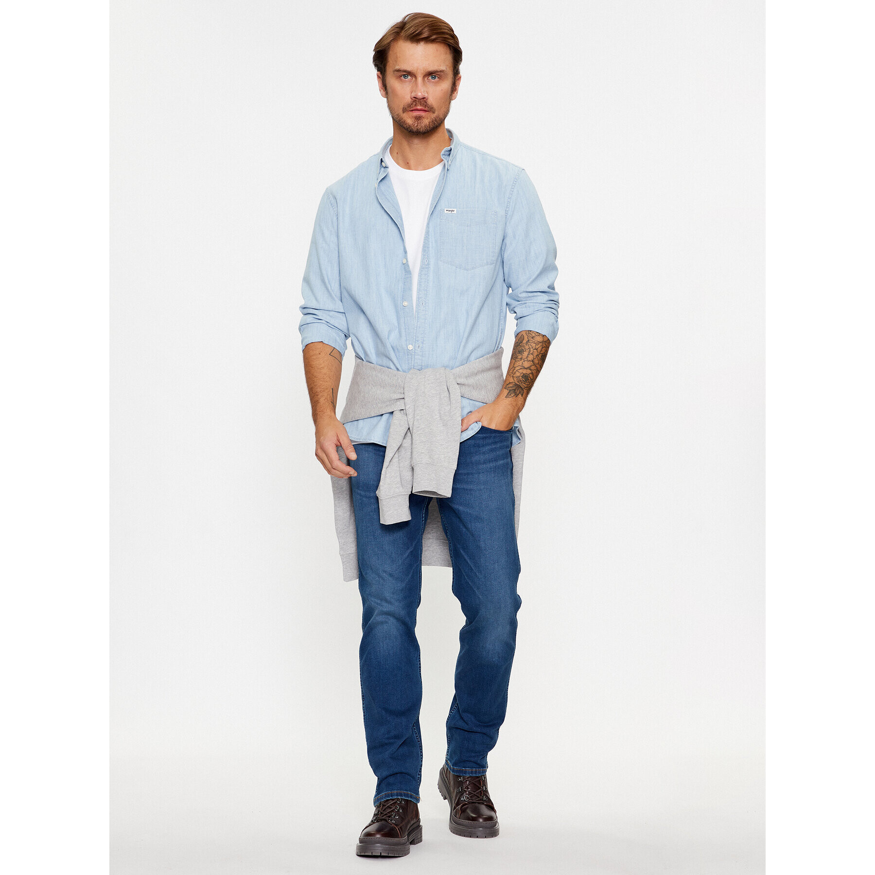 Wrangler Jeansy Greensboro 112341412 Modrá Regular Fit - Pepit.cz