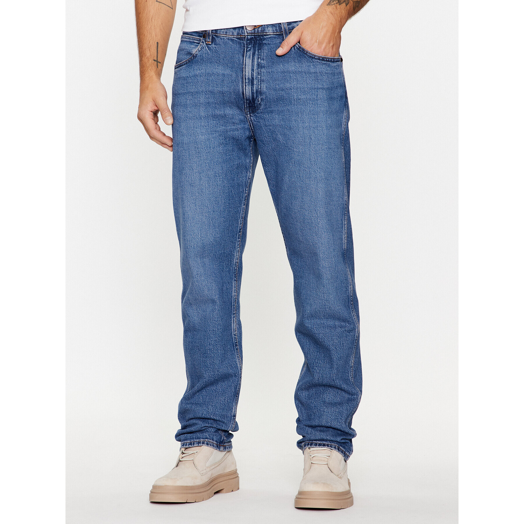 Wrangler Jeansy Frontier 112341442 Modrá Relaxed Fit - Pepit.cz