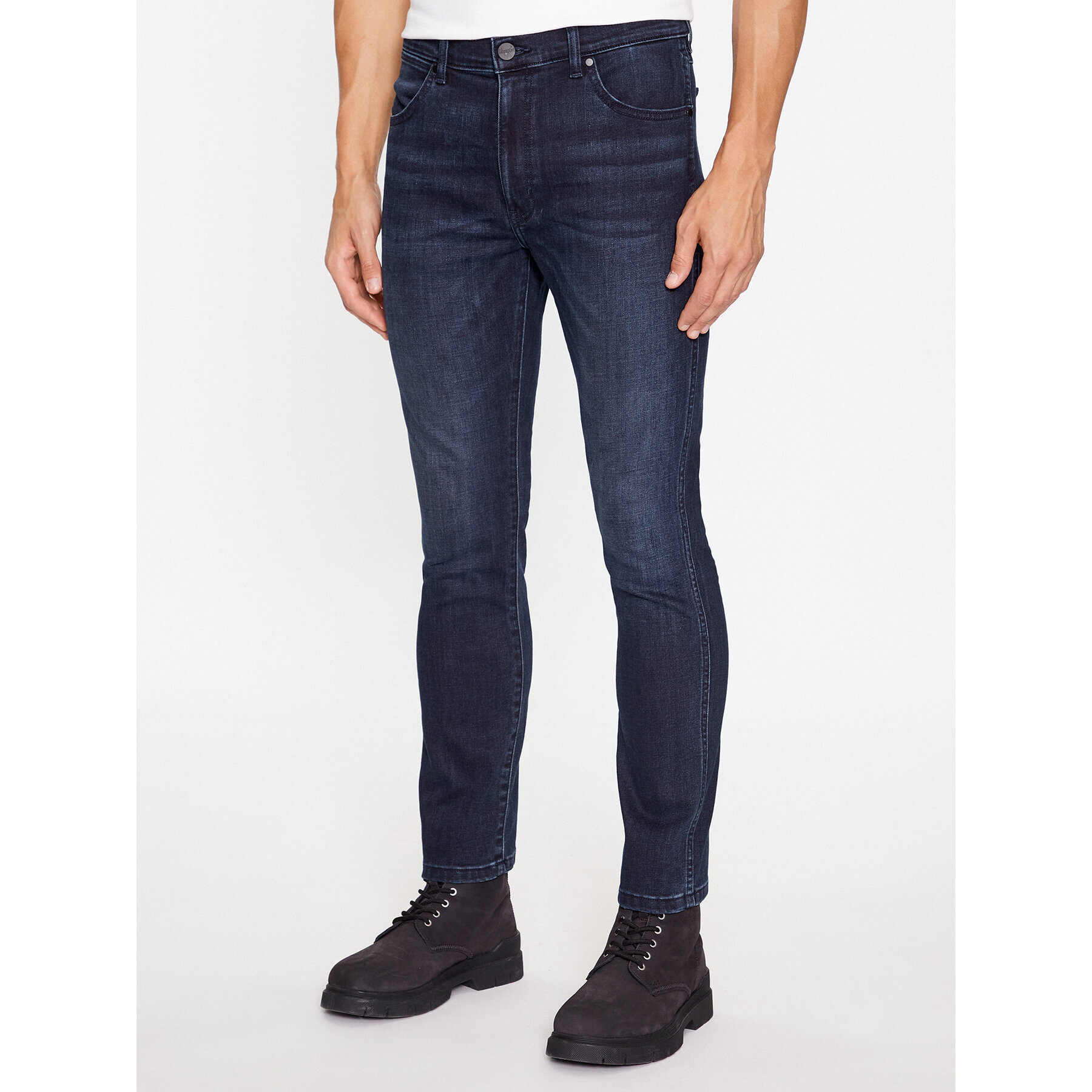 Wrangler Jeansy Larston 112345378 Tmavomodrá Slim Fit - Pepit.cz