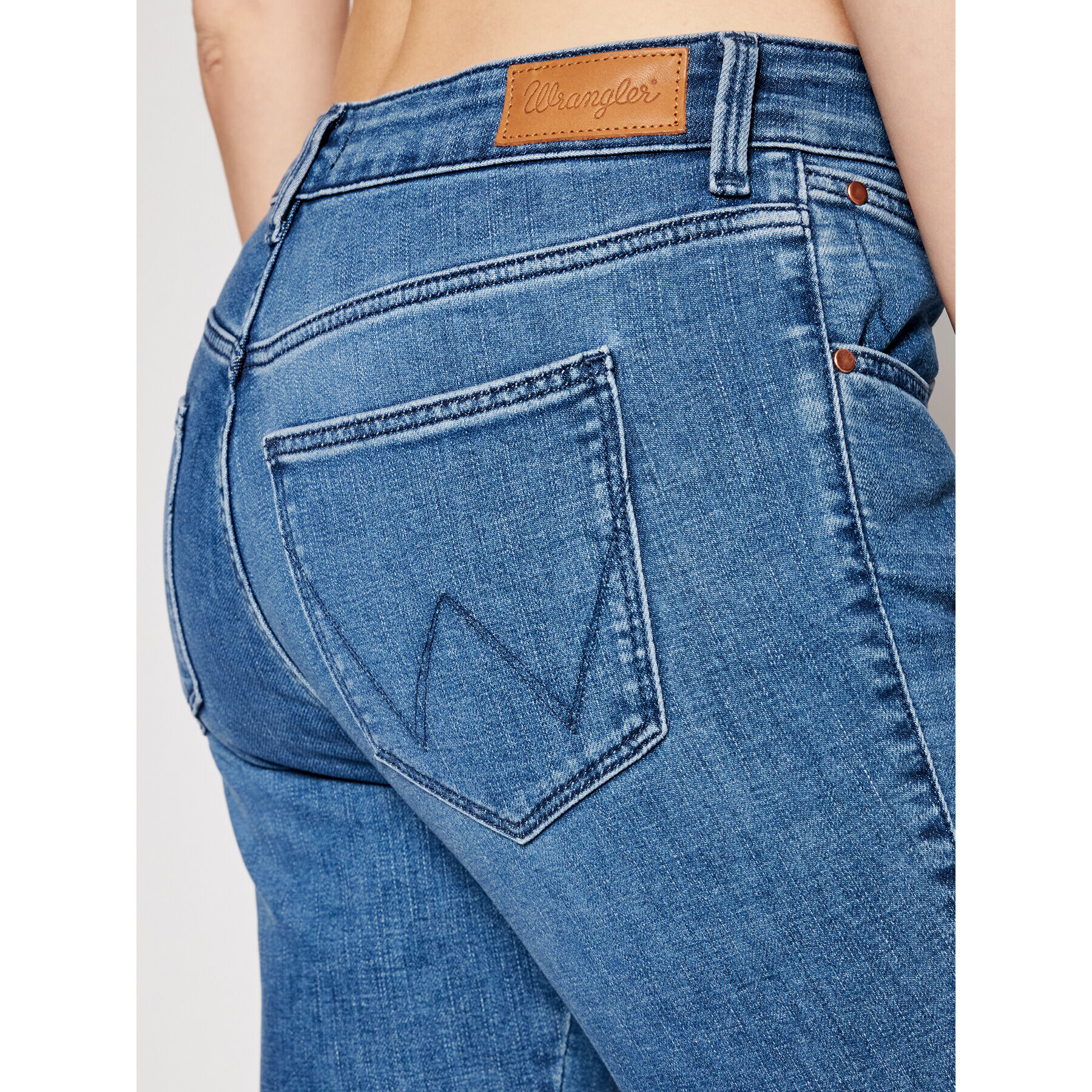 Wrangler Jeansy Body Bespoke W225ZD29H Modrá Skinny Fit - Pepit.cz