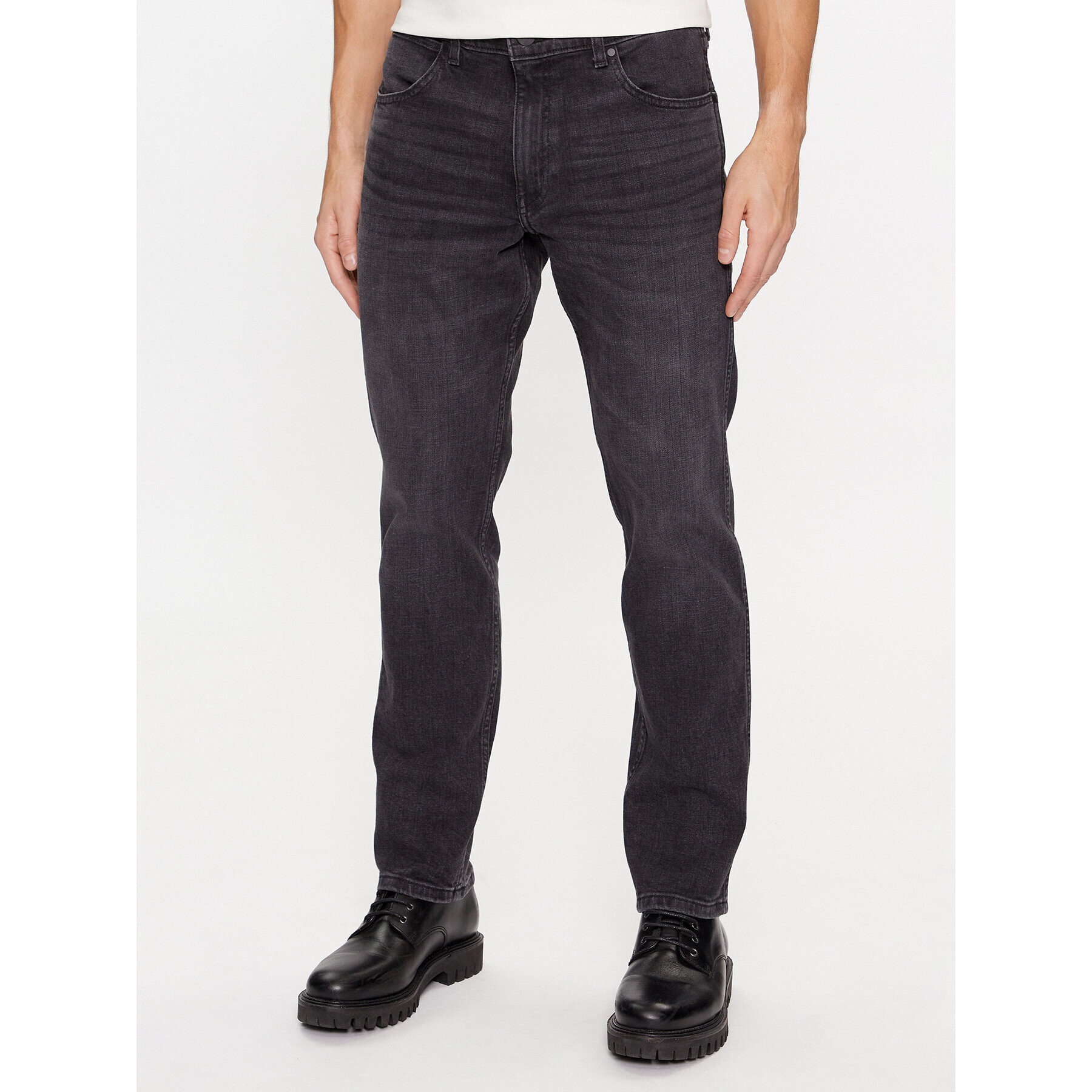 Wrangler Jeansy Greensboro 112341417 Černá Regular Fit - Pepit.cz