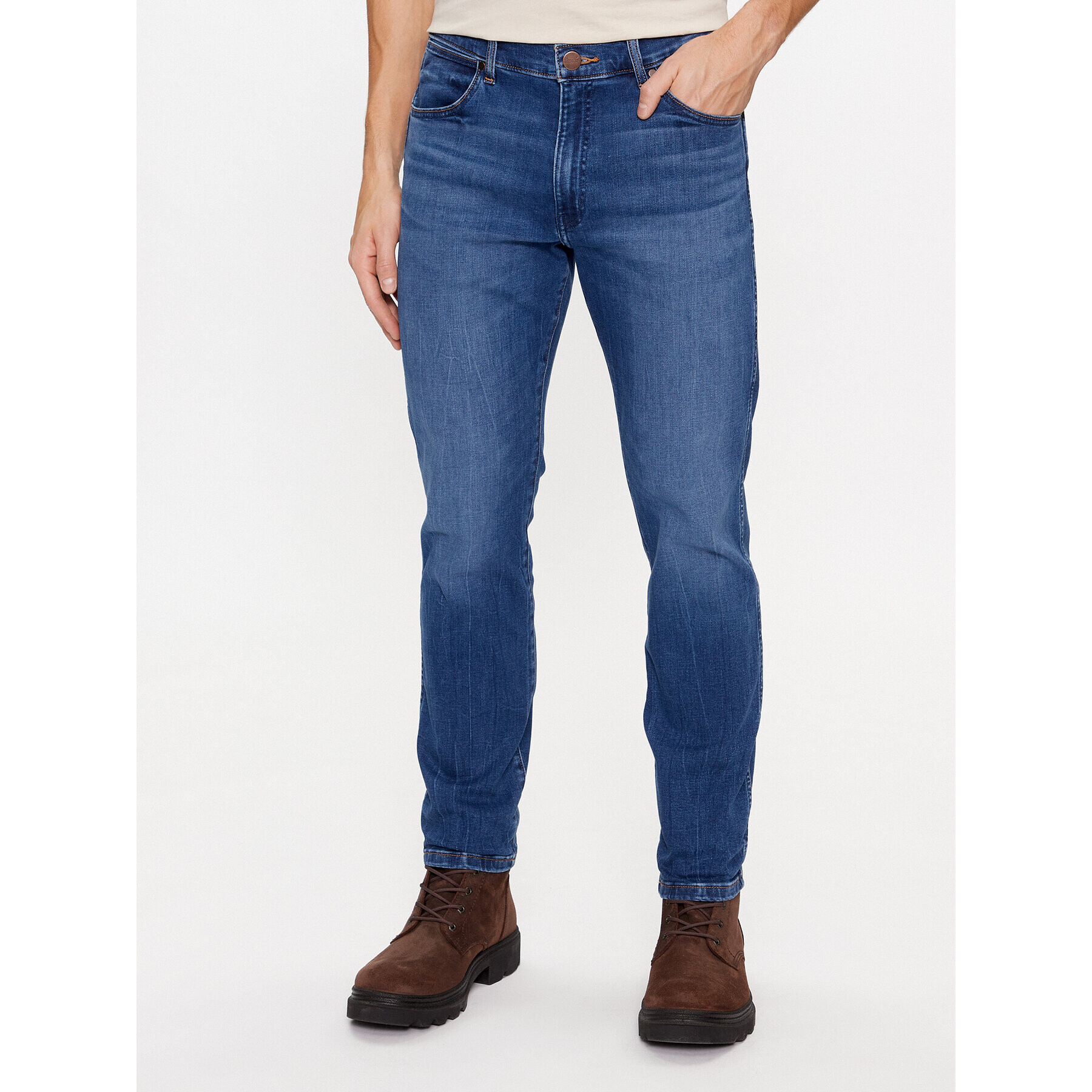 Wrangler Jeansy Larston 112341422 Modrá Slim Fit - Pepit.cz