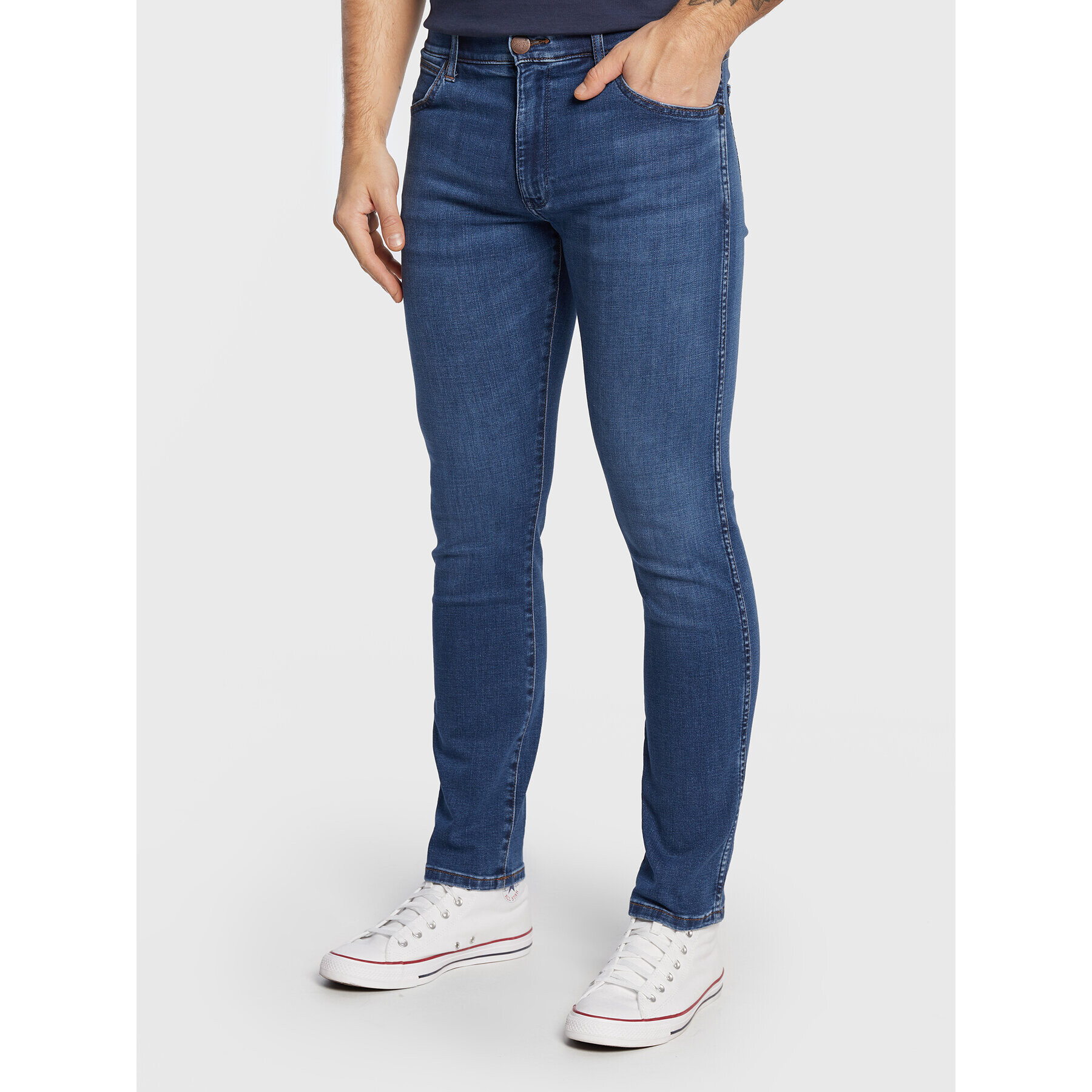 Wrangler Jeansy Larston 812 W18SCS23I 112320848 Tmavomodrá Slim Tapered Fit - Pepit.cz