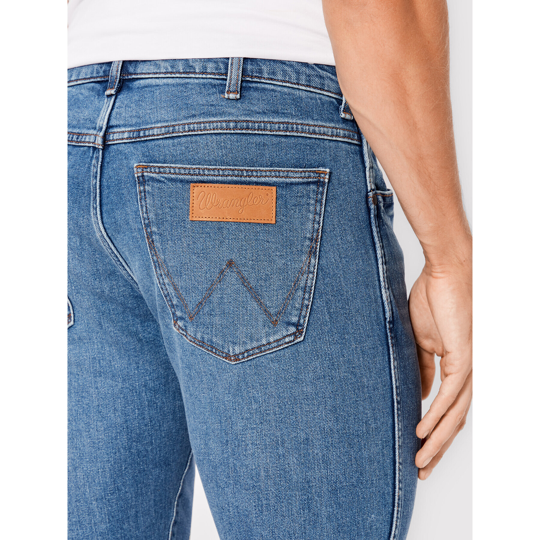 Wrangler Jeansy Larston W18SJX21Y Modrá Slim Tapered Fit - Pepit.cz