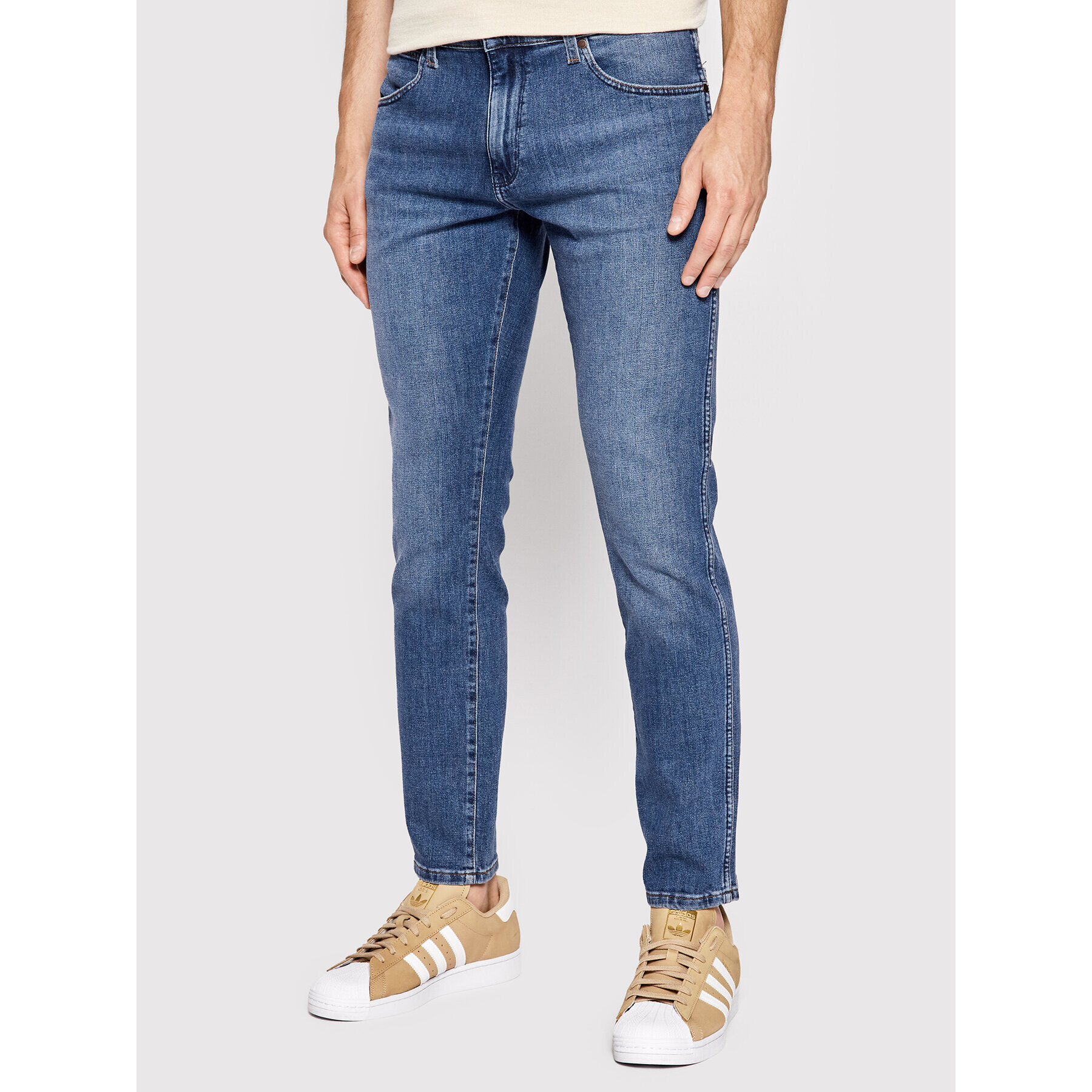 Wrangler Jeansy Larston W18SYJ38N Modrá Slim Tapered Fit - Pepit.cz