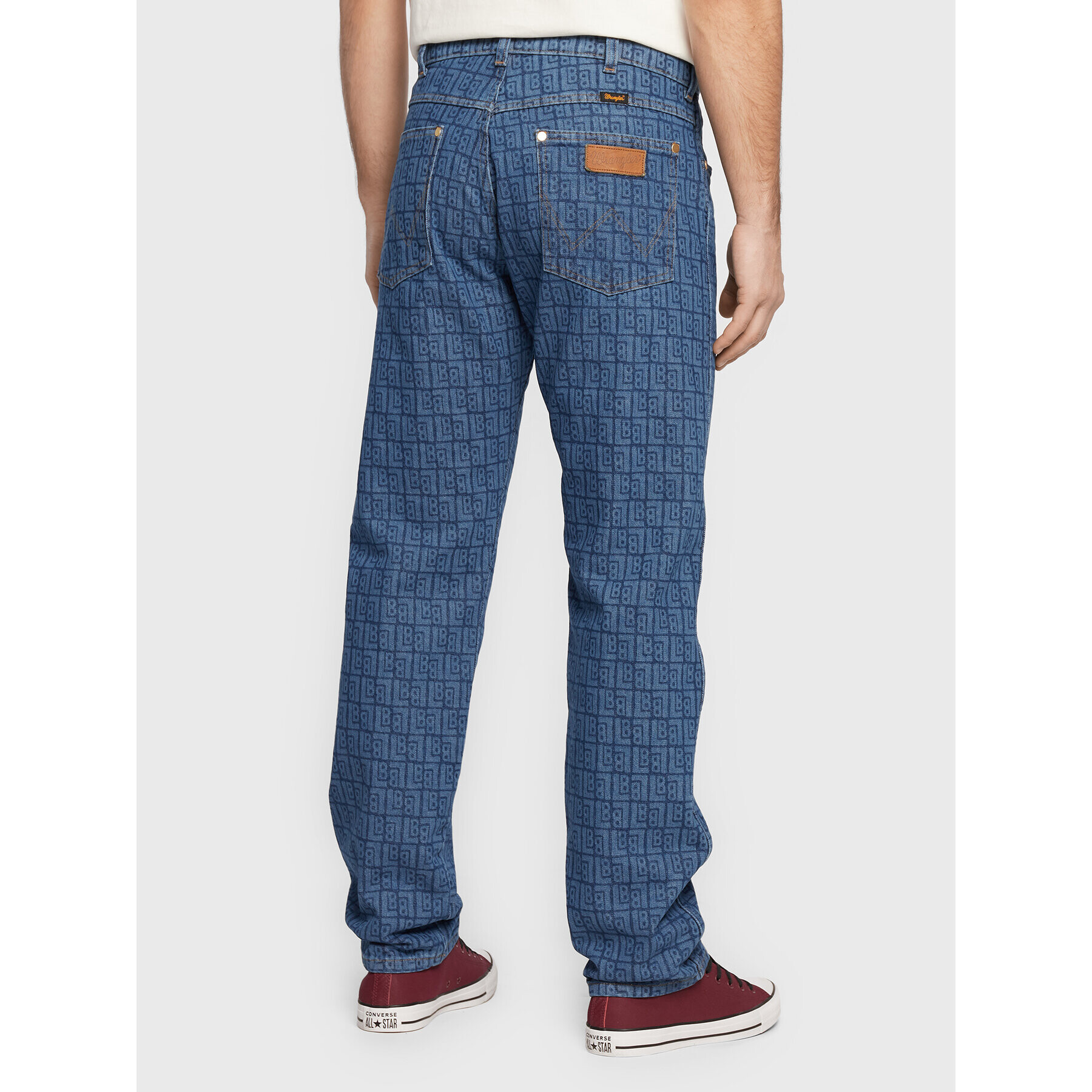 Wrangler Jeansy LEON BRIDGES Frontier In All Over Laser W16VCB31Y 112328335 Modrá Regular Fit - Pepit.cz