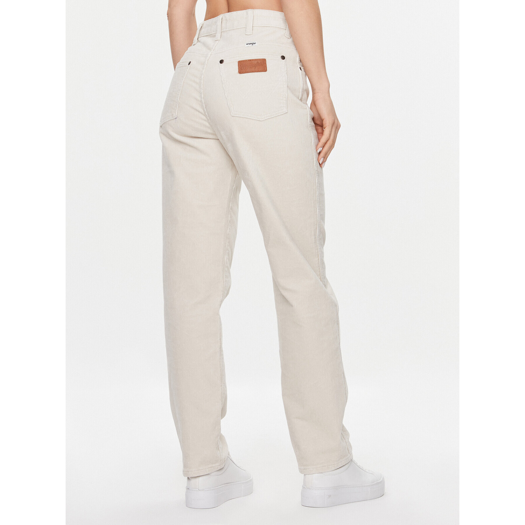 Wrangler Jeansy Mom Stright 112342871 Bílá Regular Fit - Pepit.cz