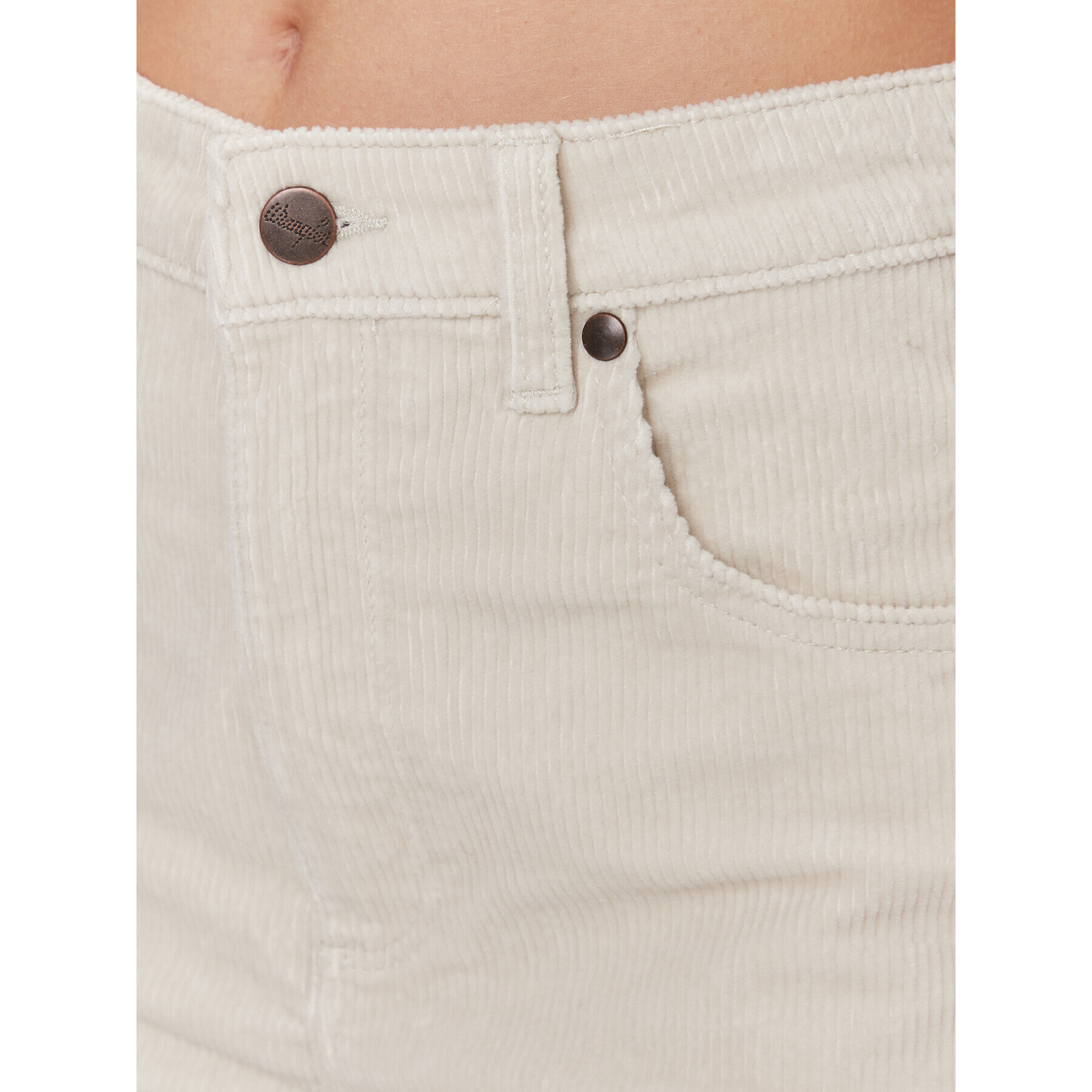 Wrangler Jeansy Mom Stright 112342871 Bílá Regular Fit - Pepit.cz