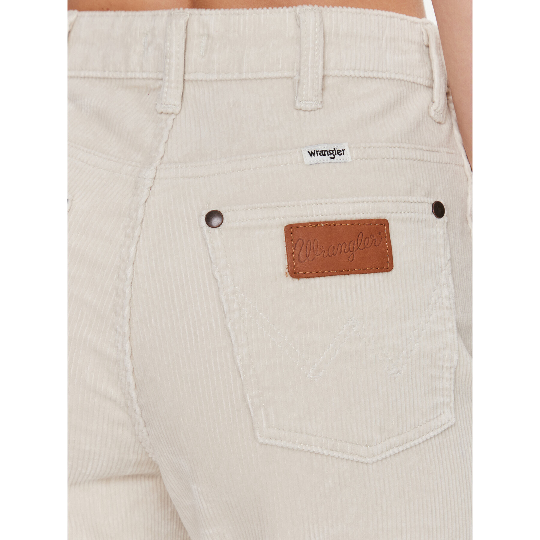 Wrangler Jeansy Mom Stright 112342871 Bílá Regular Fit - Pepit.cz