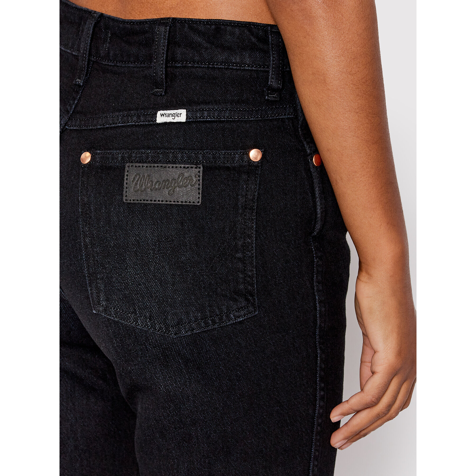 Wrangler Jeansy Prudence 112319360 Černá Straight Fit - Pepit.cz