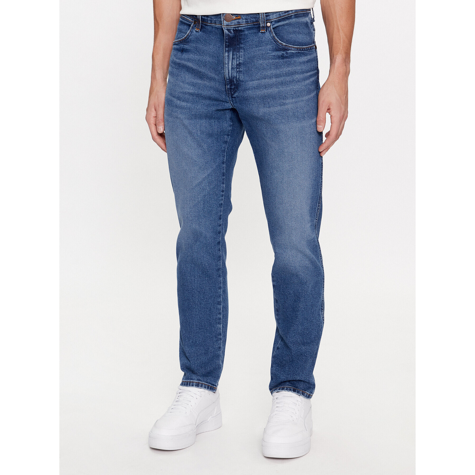 Wrangler Jeansy River 112341401 Modrá Tapered Leg - Pepit.cz