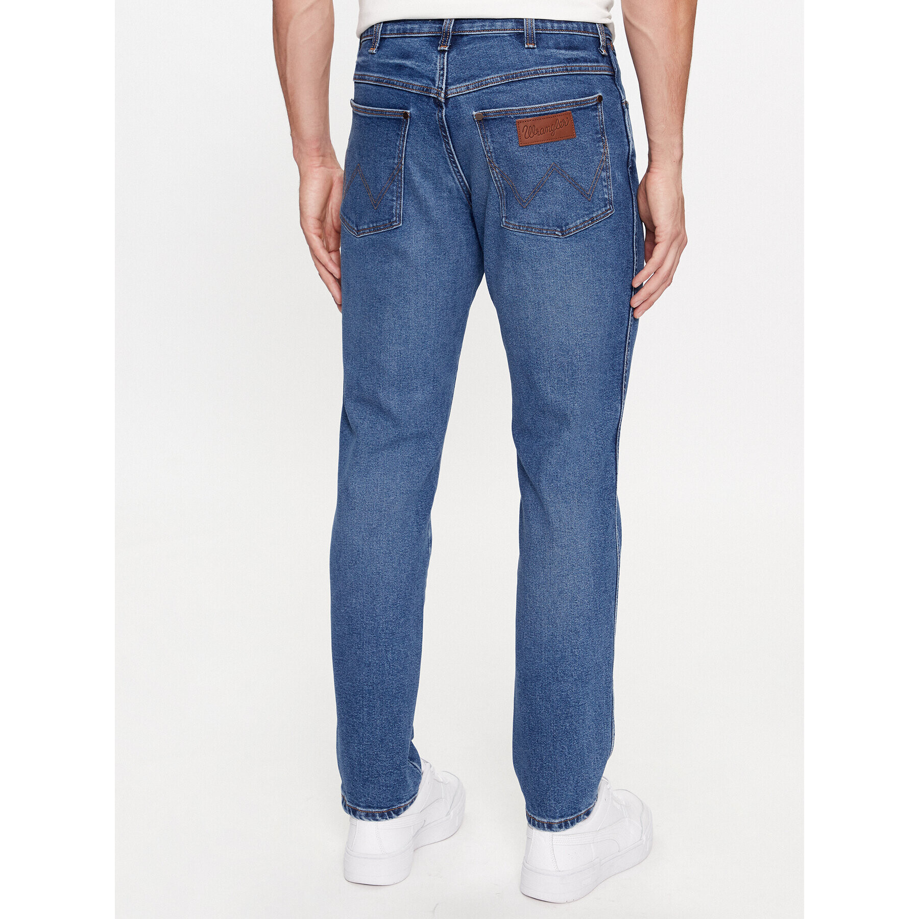 Wrangler Jeansy River 112341401 Modrá Tapered Leg - Pepit.cz